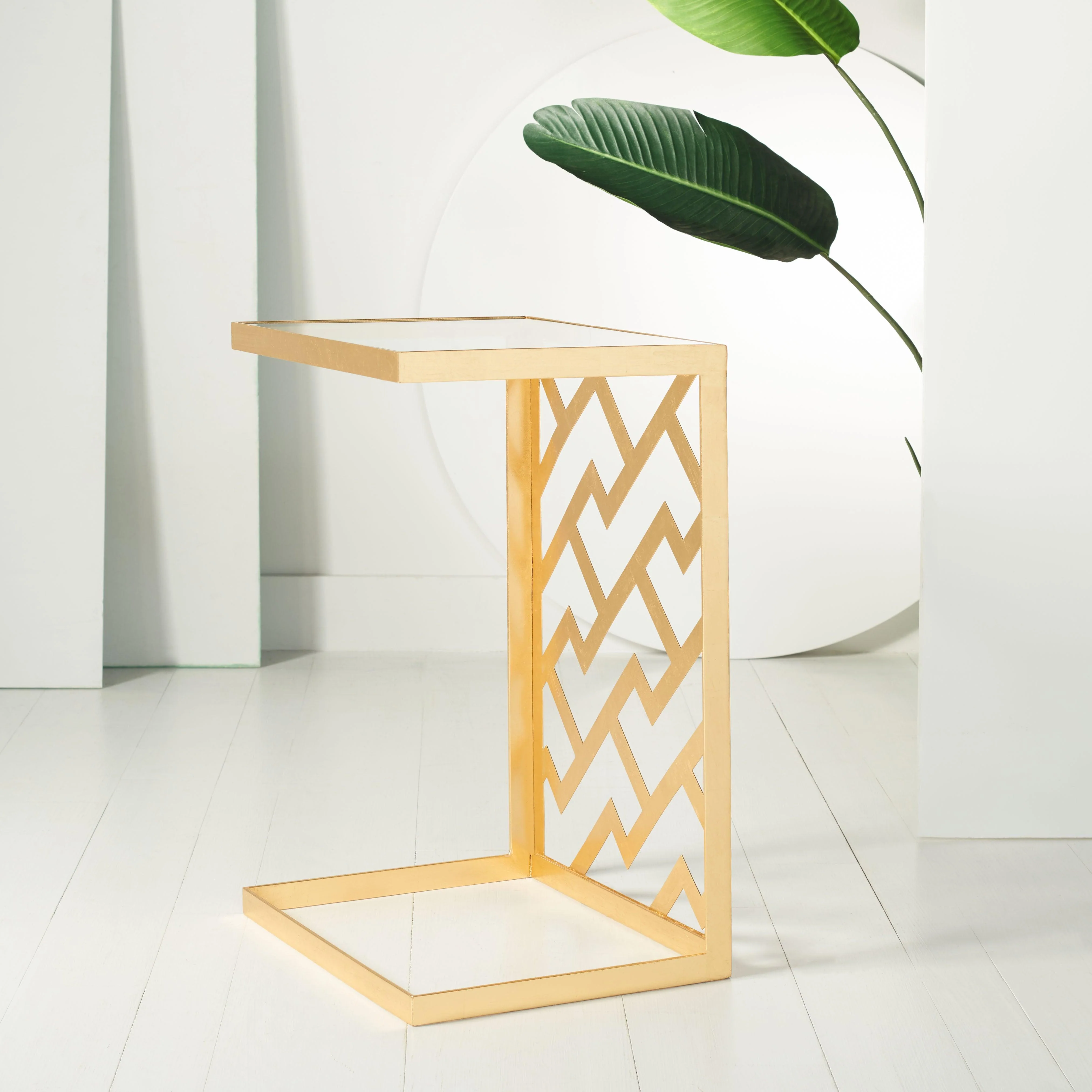 OZZIE GOLD LEAF C TABLE - Remutear