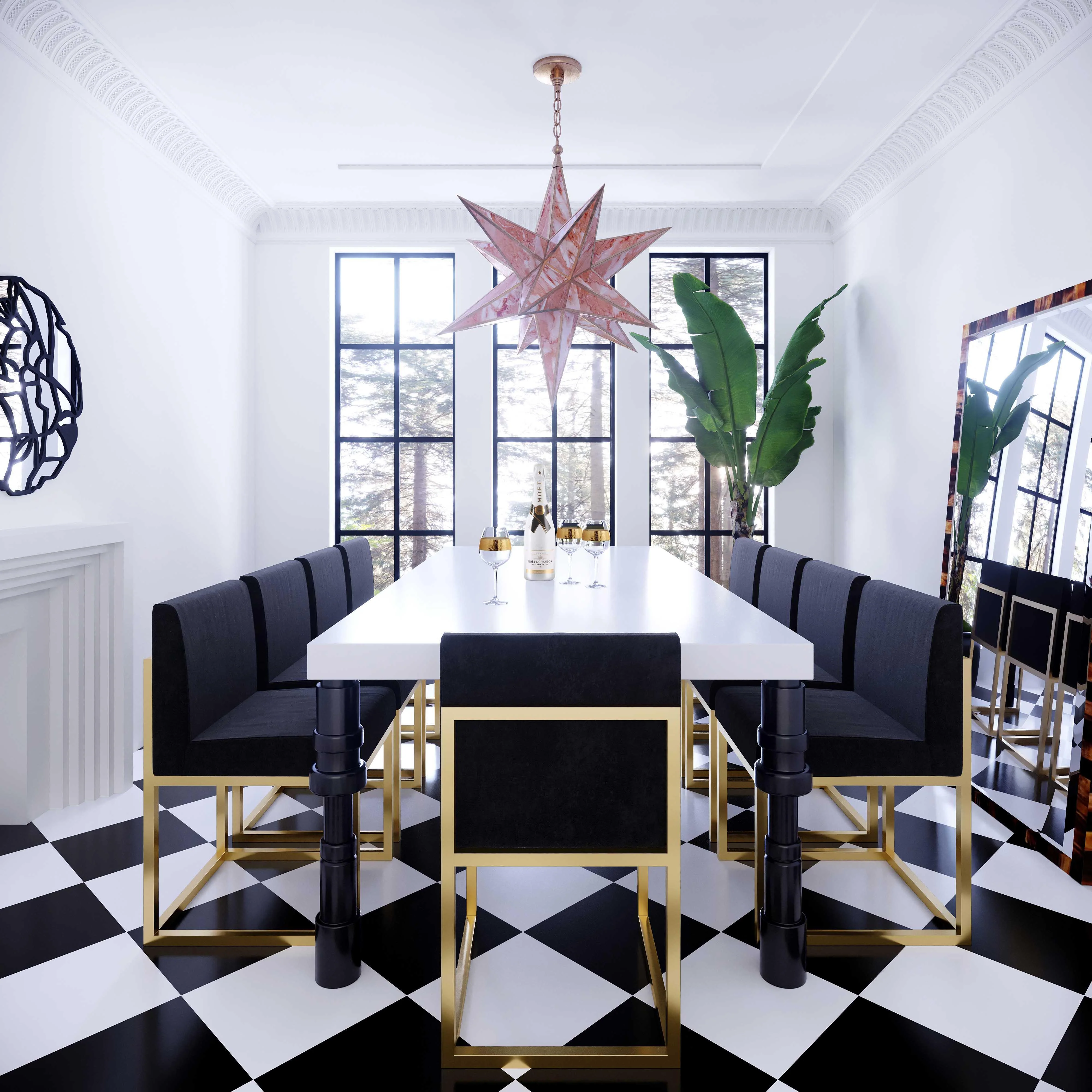Haute Black Velvet Chair - Remutear