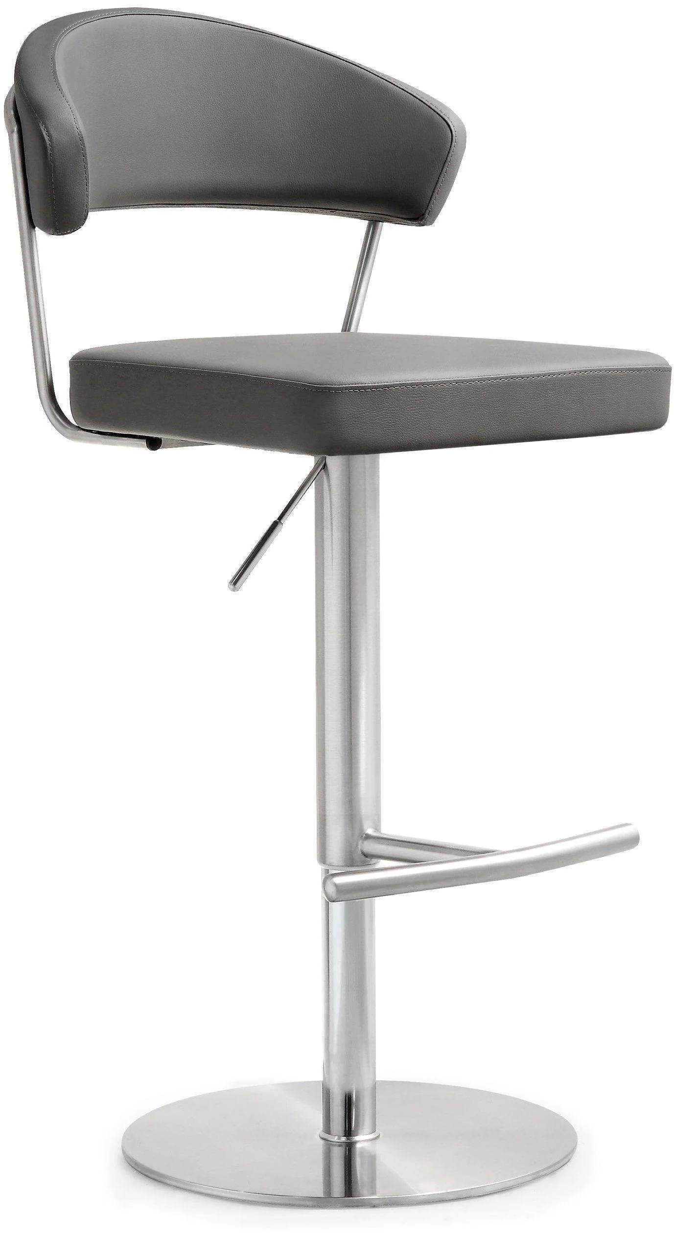 Cosmo Grey Stainless Steel Barstool - Remutear