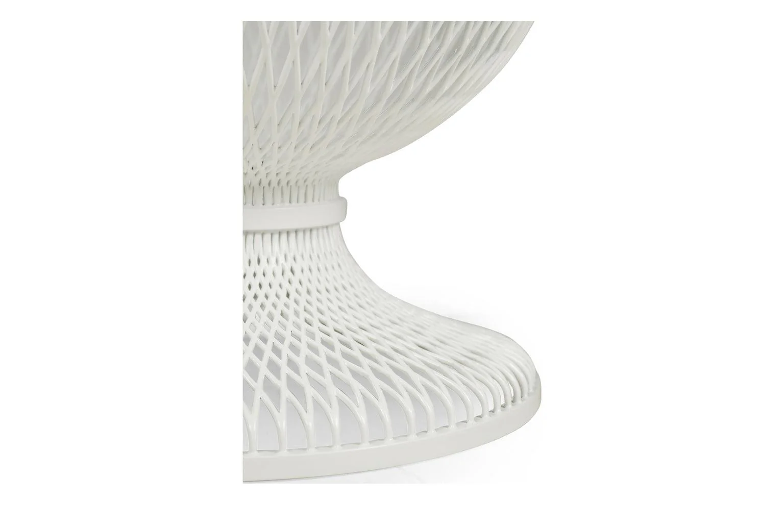 White Fall Streak Foyer Table Base - Remutear