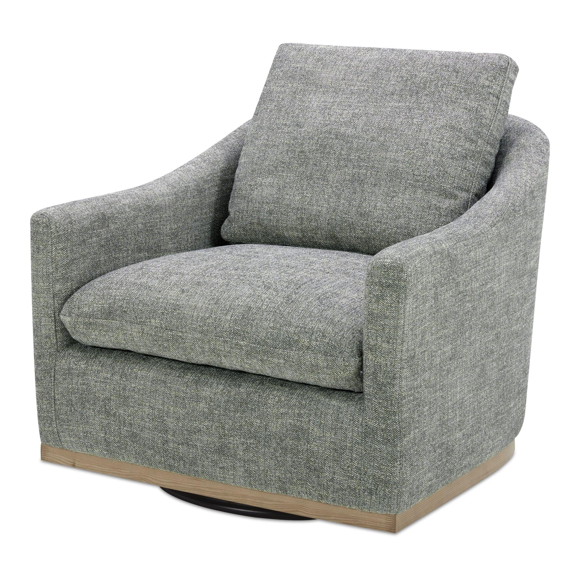 Linden Swivel Chair Slated Moss - Remutear