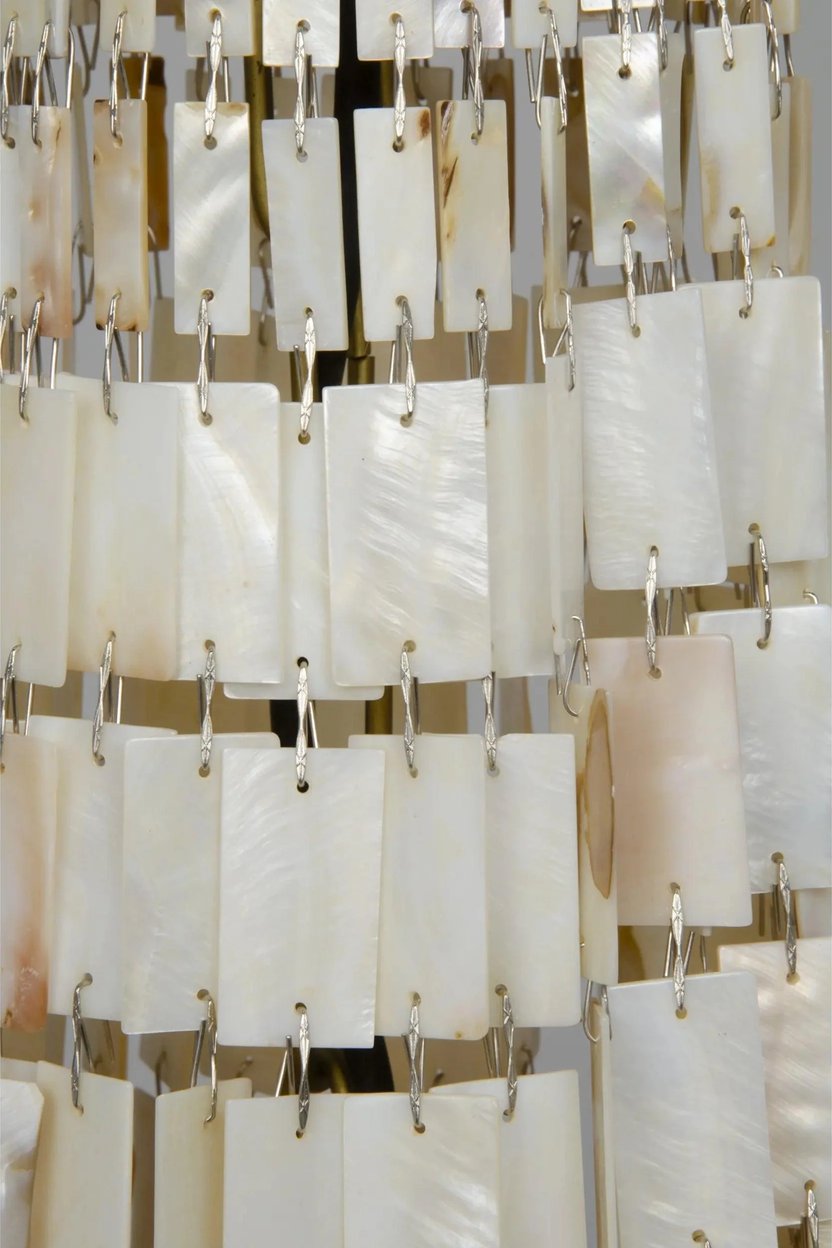 Bijou Chandelier, Antique Brass, Metal and Shells - Remutear