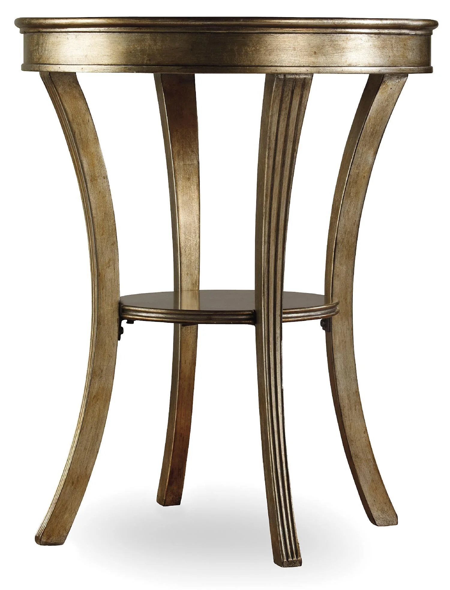 Sanctuary Round Mirrored Accent Table - Visage - Remutear
