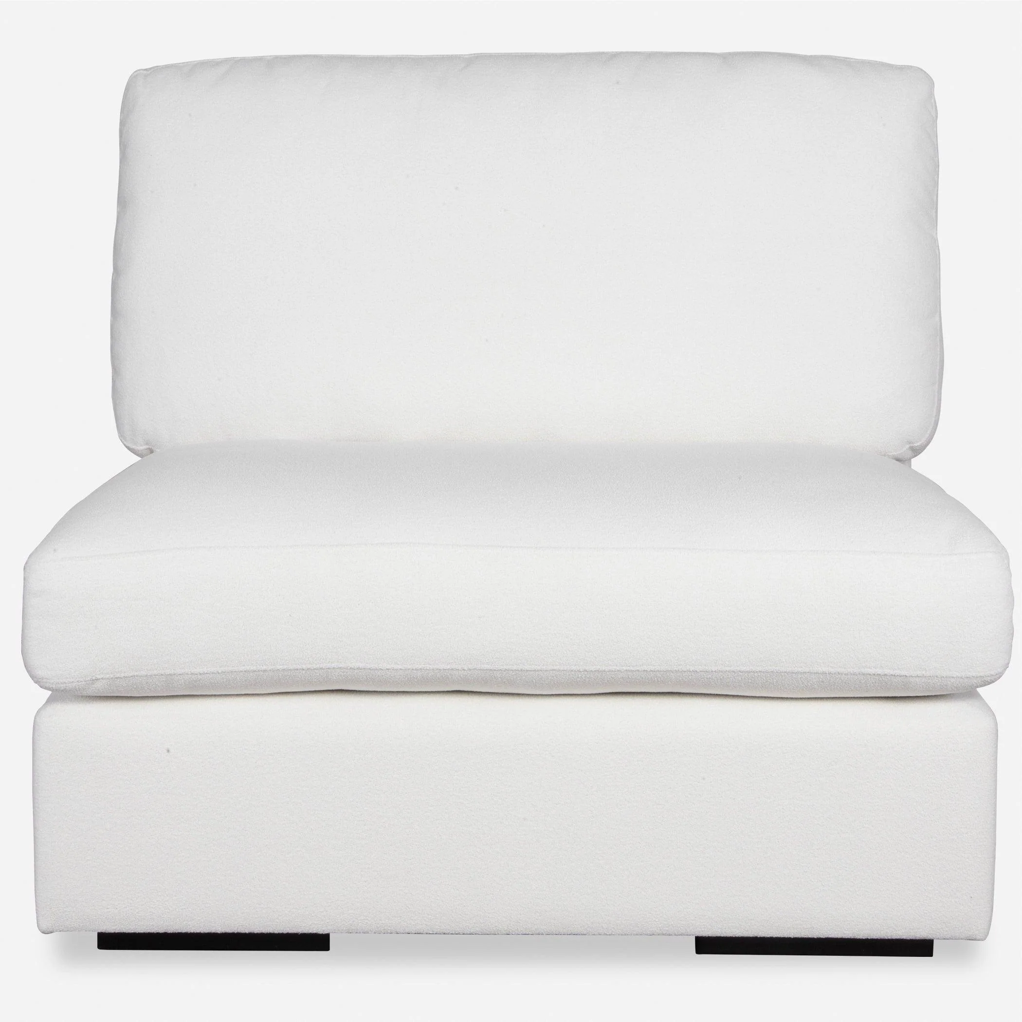 Refuge Armless Arctic White Sofa - Remutear