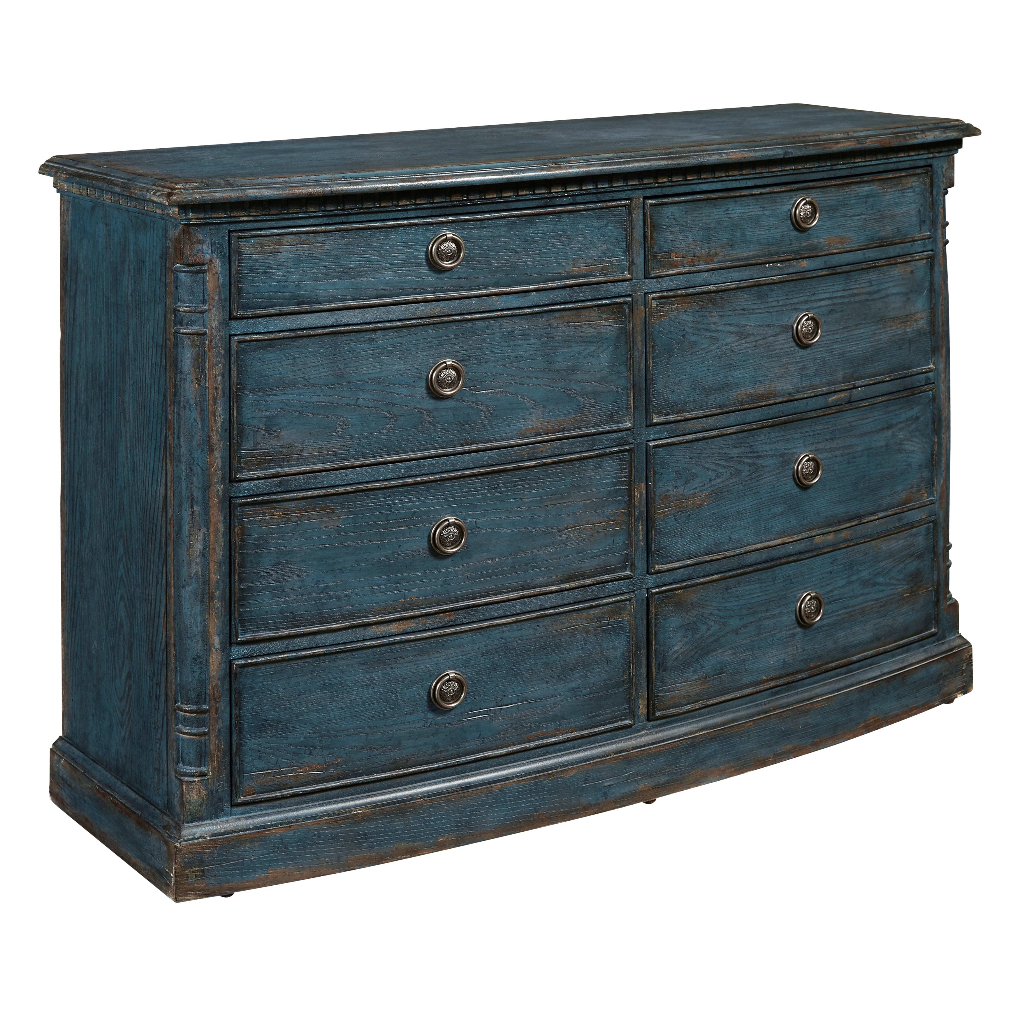 Robin Egg Blue 8 Drawer Dresser - Remutear