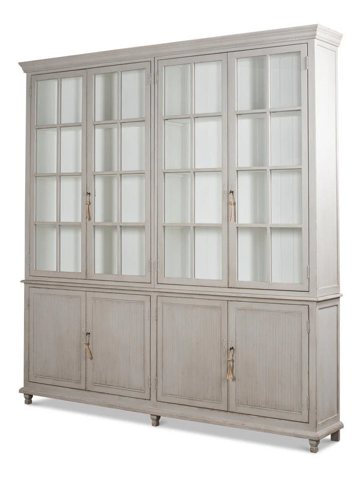 Harper Glass Front Bookcase - Remutear