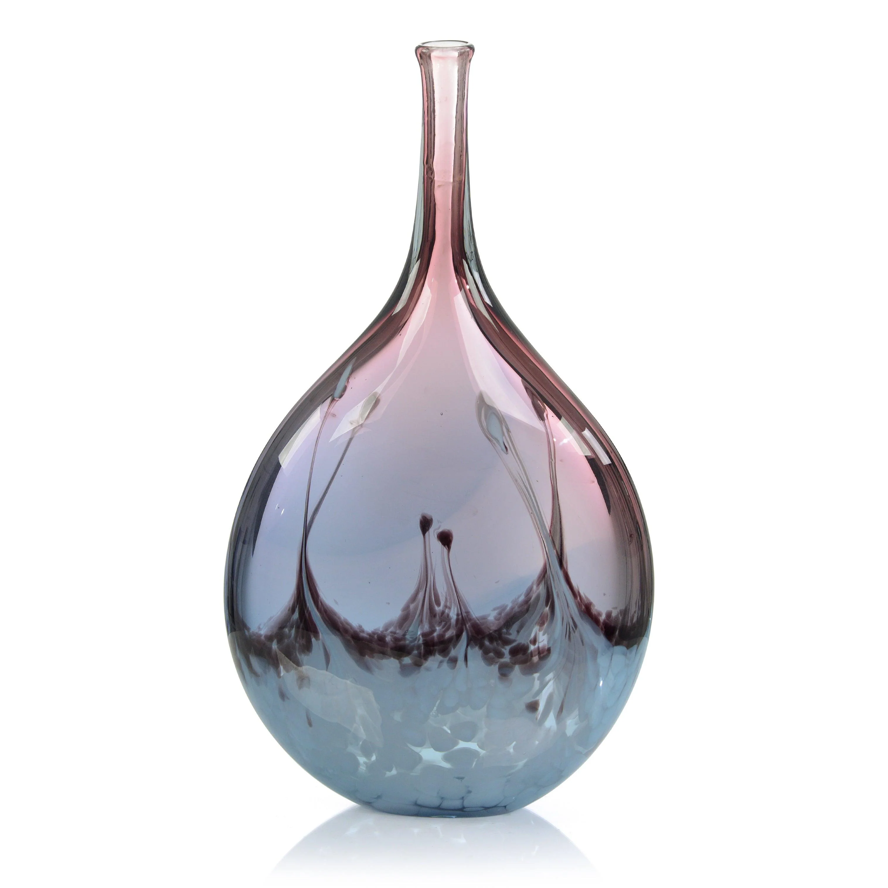 Translucent Lavender and Blue Handblown Vase II - Remutear