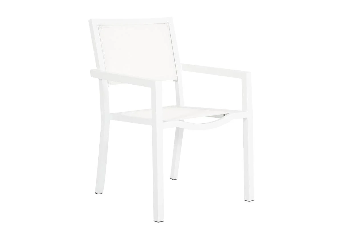 Naples Stackable Sling Dining Chair - Remutear