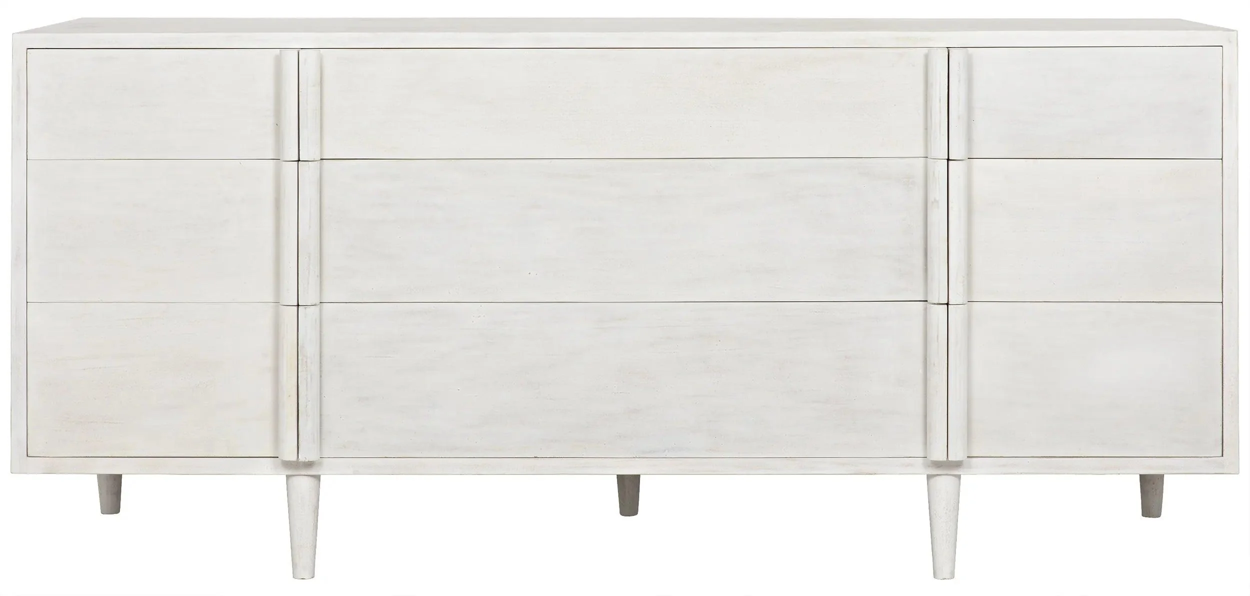 Morten 9 Drawer Dresser, White Wash - Remutear