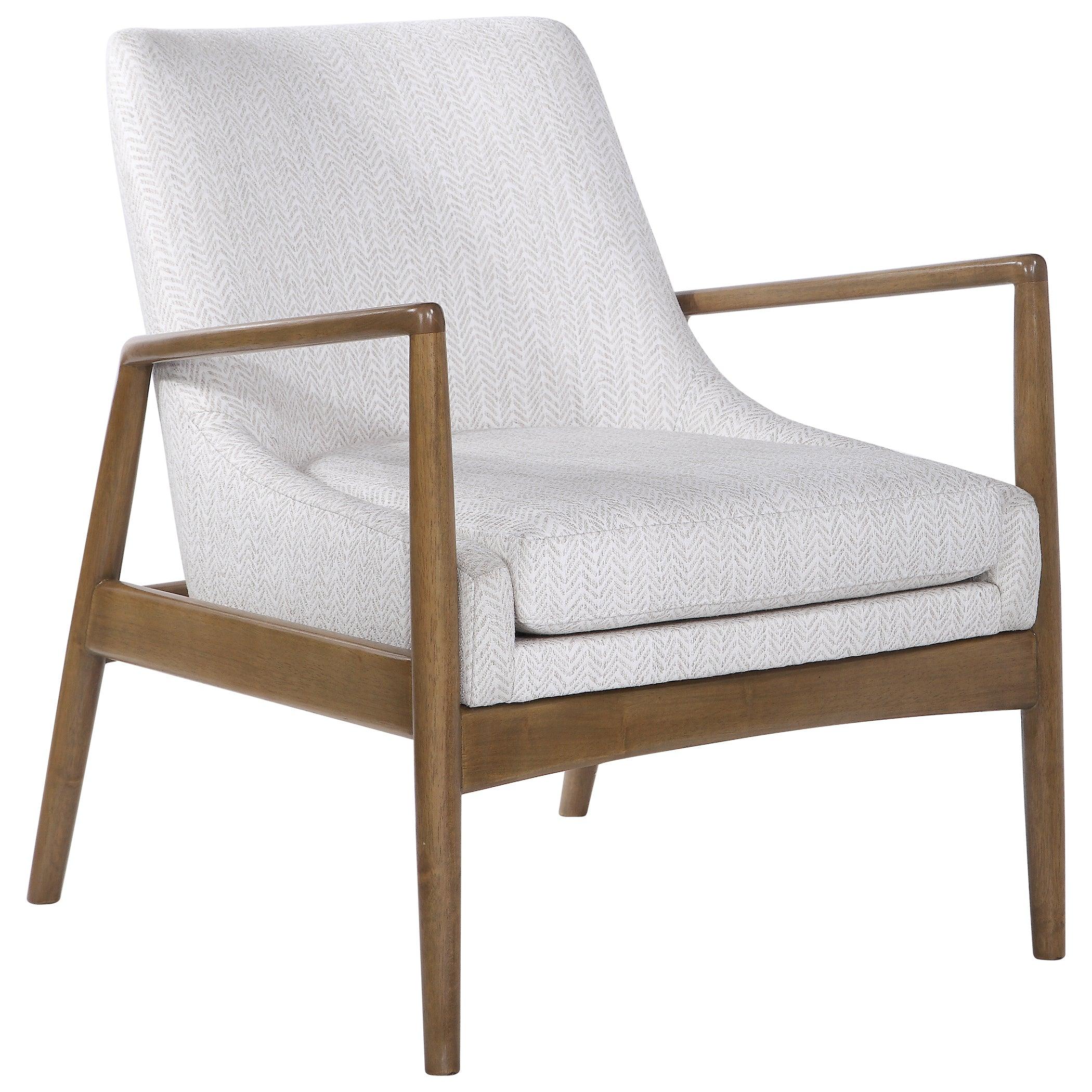 Bev White Accent Chair - Remutear