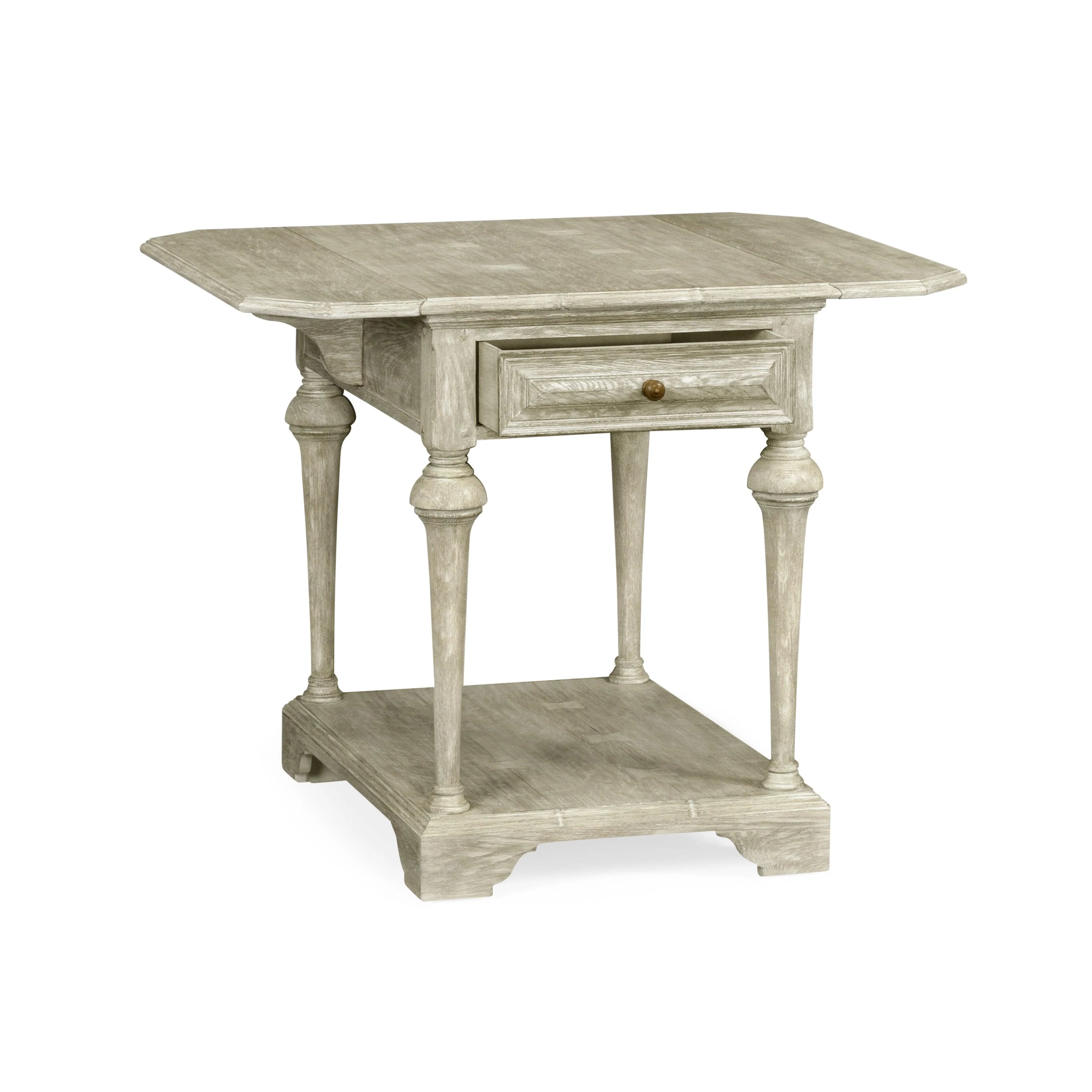 Traditional Accents Elizabethan Greyed Oak Pembroke Table - Remutear