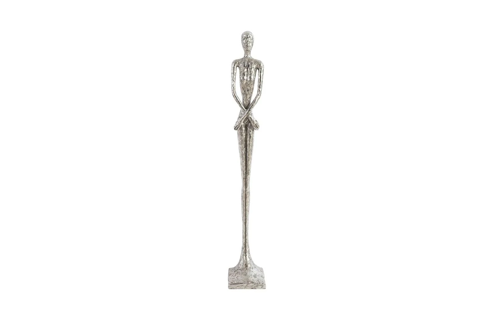 Lottie Sculpture, Small, Resin, Silver Leaf - Remutear