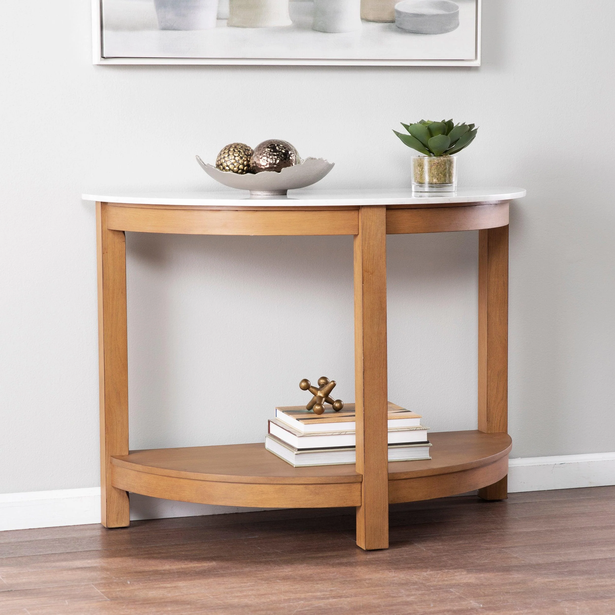 Chandlen Demilune Console Table - Remutear