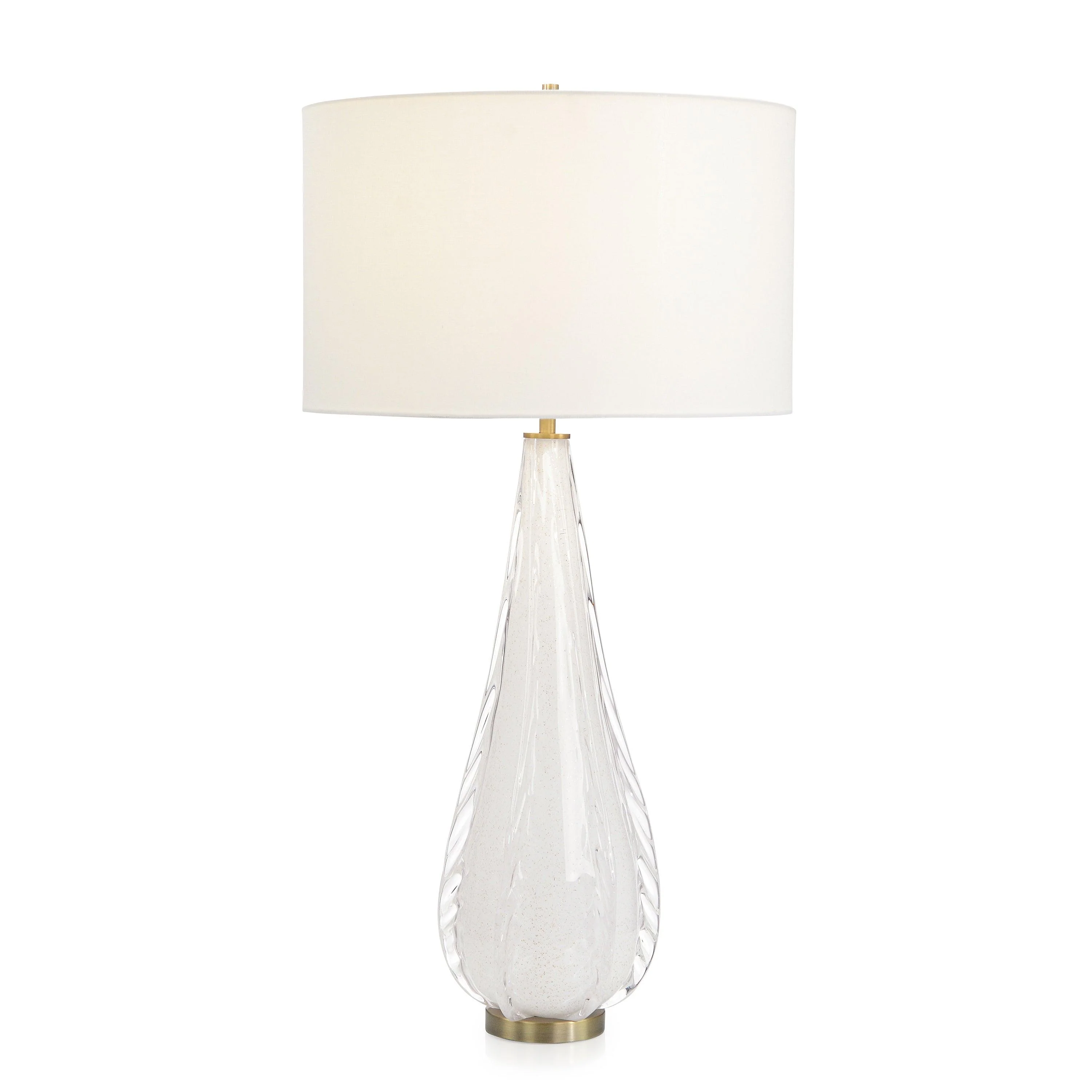 Artic White Art Glass Table Lamp - Remutear