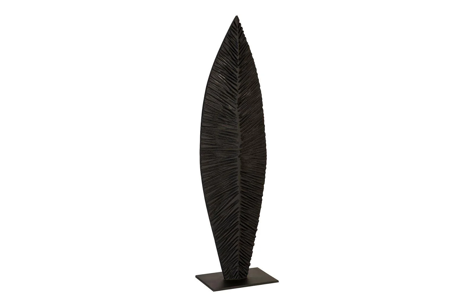 Carved Leaf on Stand, Burnt, MD - Remutear