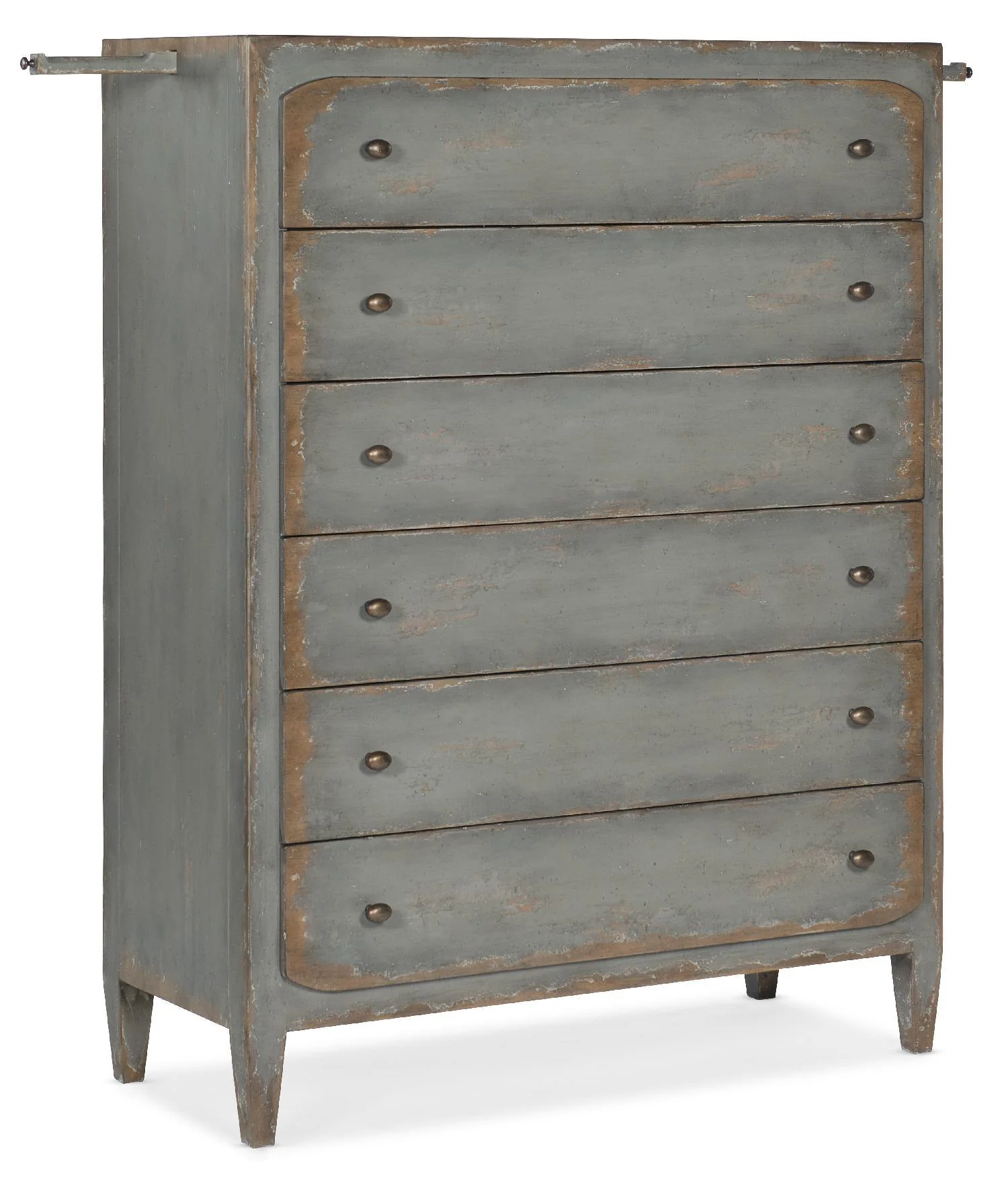 Ciao Bella Six-Drawer Chest- Speckled Gray - Remutear