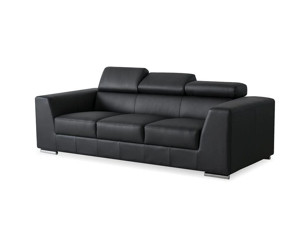 ICON Sofa Adjustable Headreat / Polished Steel Legs - Remutear