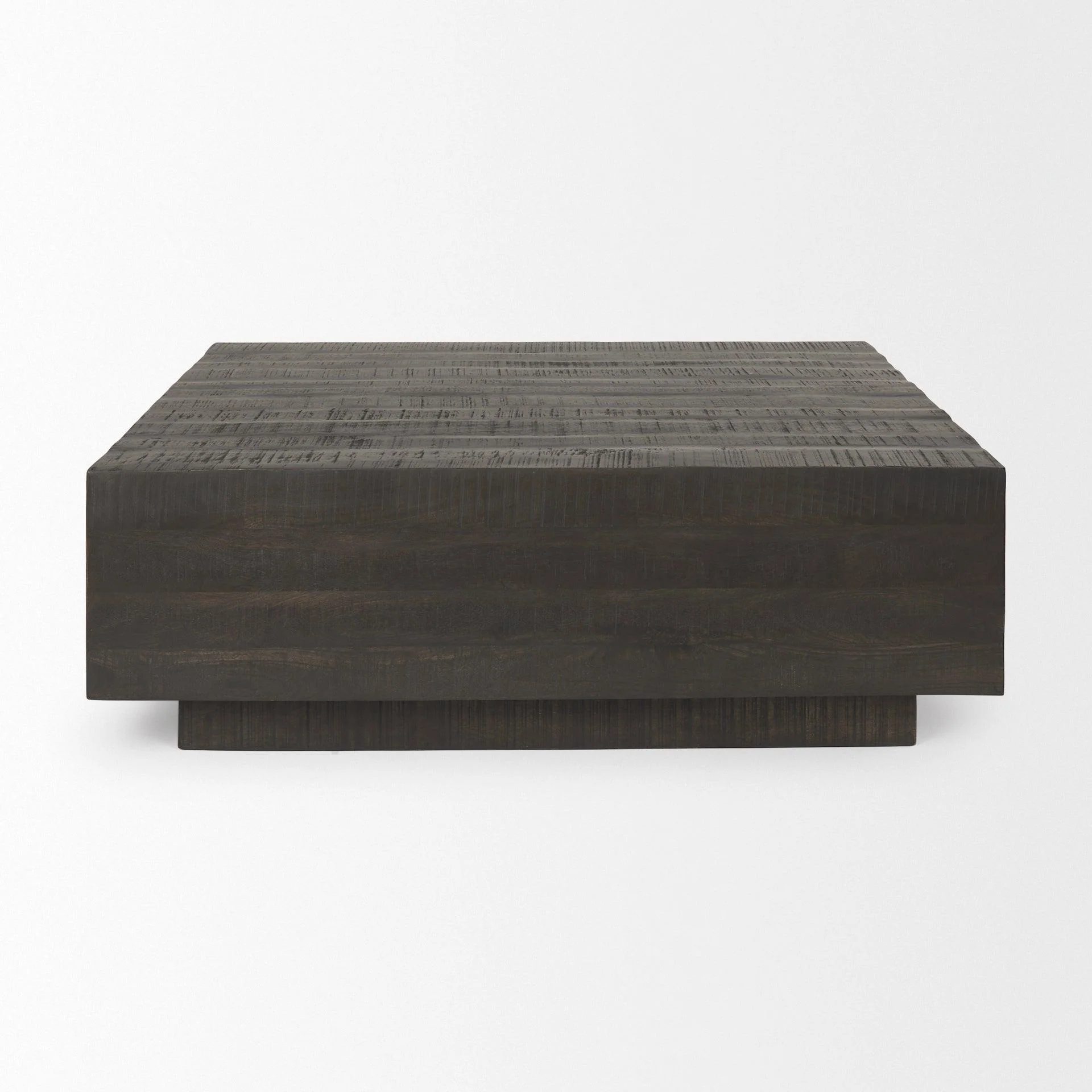 Hayden Dark Brown Wood Square Coffee Table - Remutear