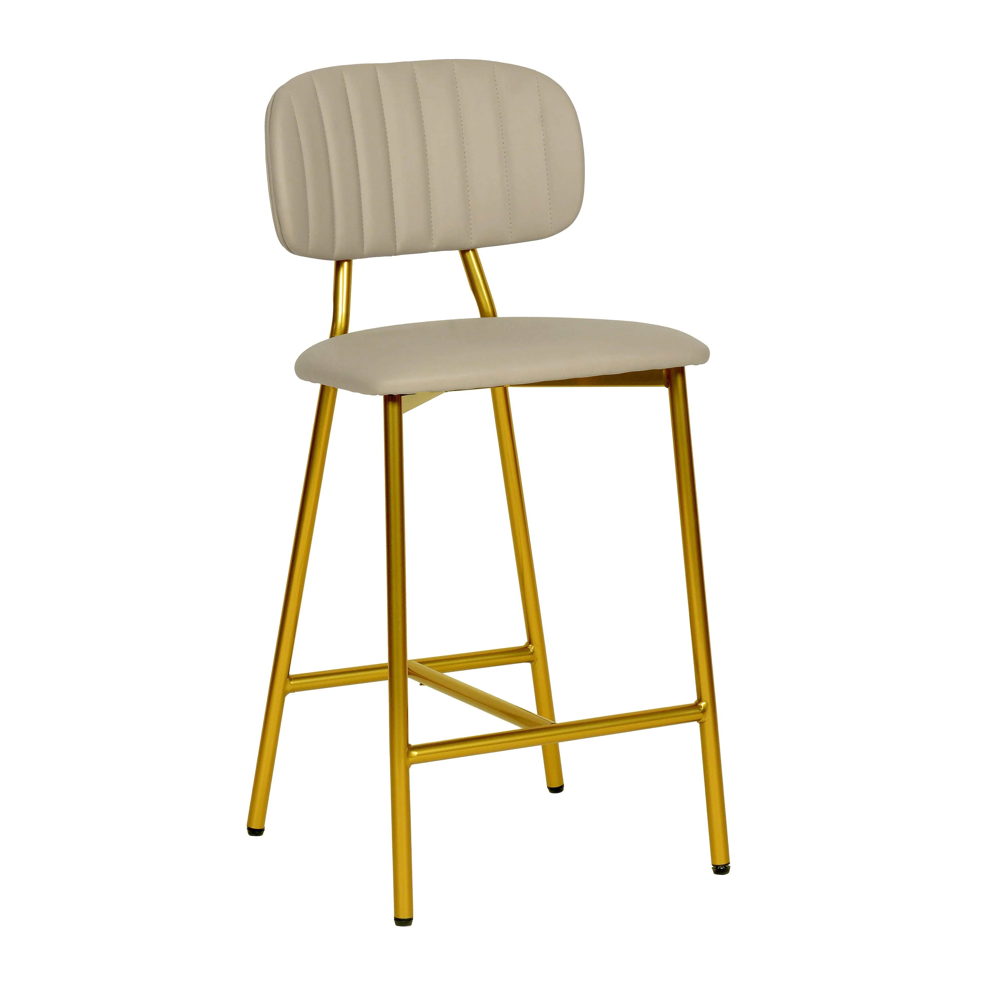 Ariana Nude Vegan Leather Counter Stool - Set of 2 - Remutear