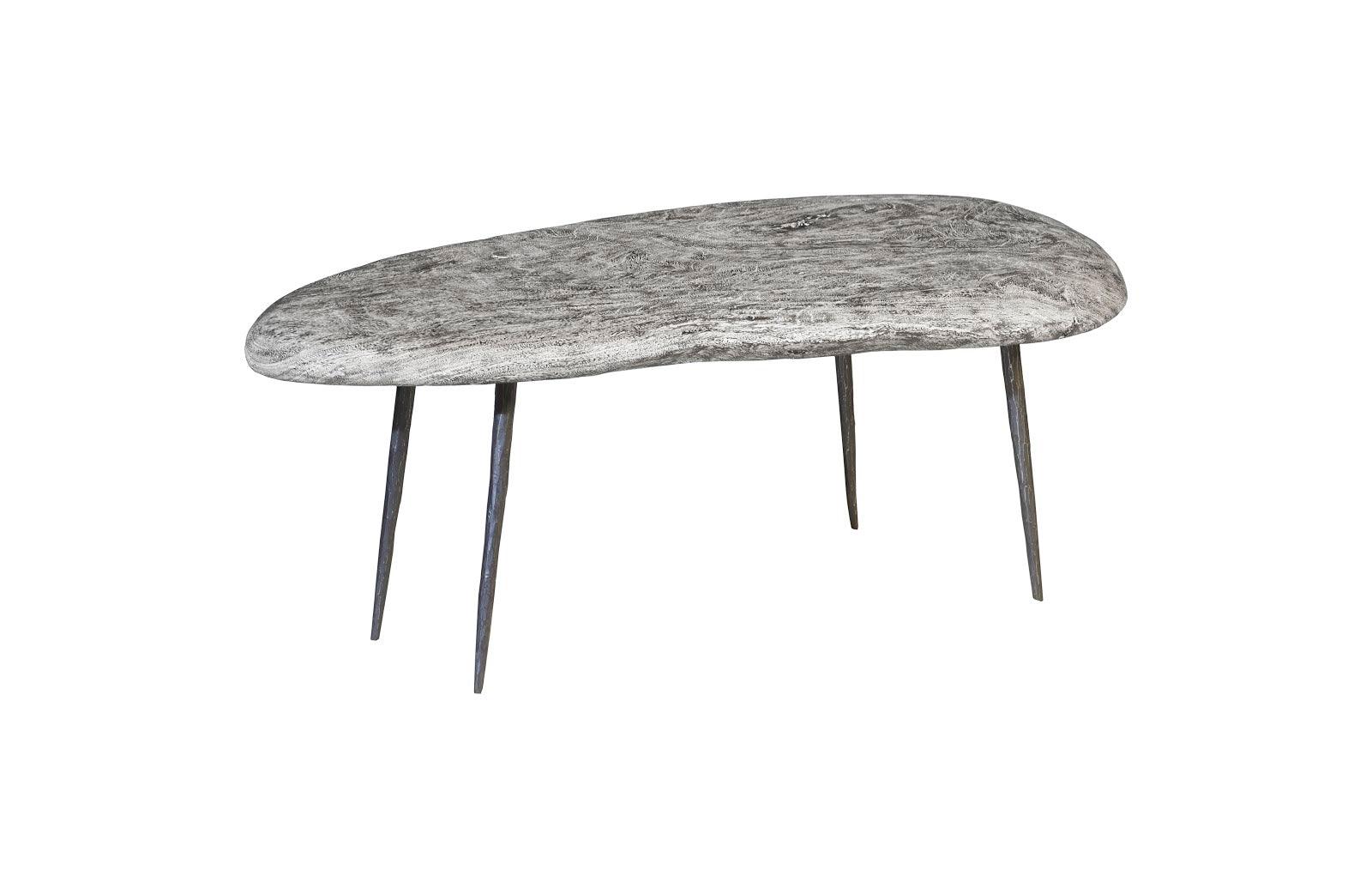 Skipping Stone Coffee Table With Forged Legs, SM - Remutear