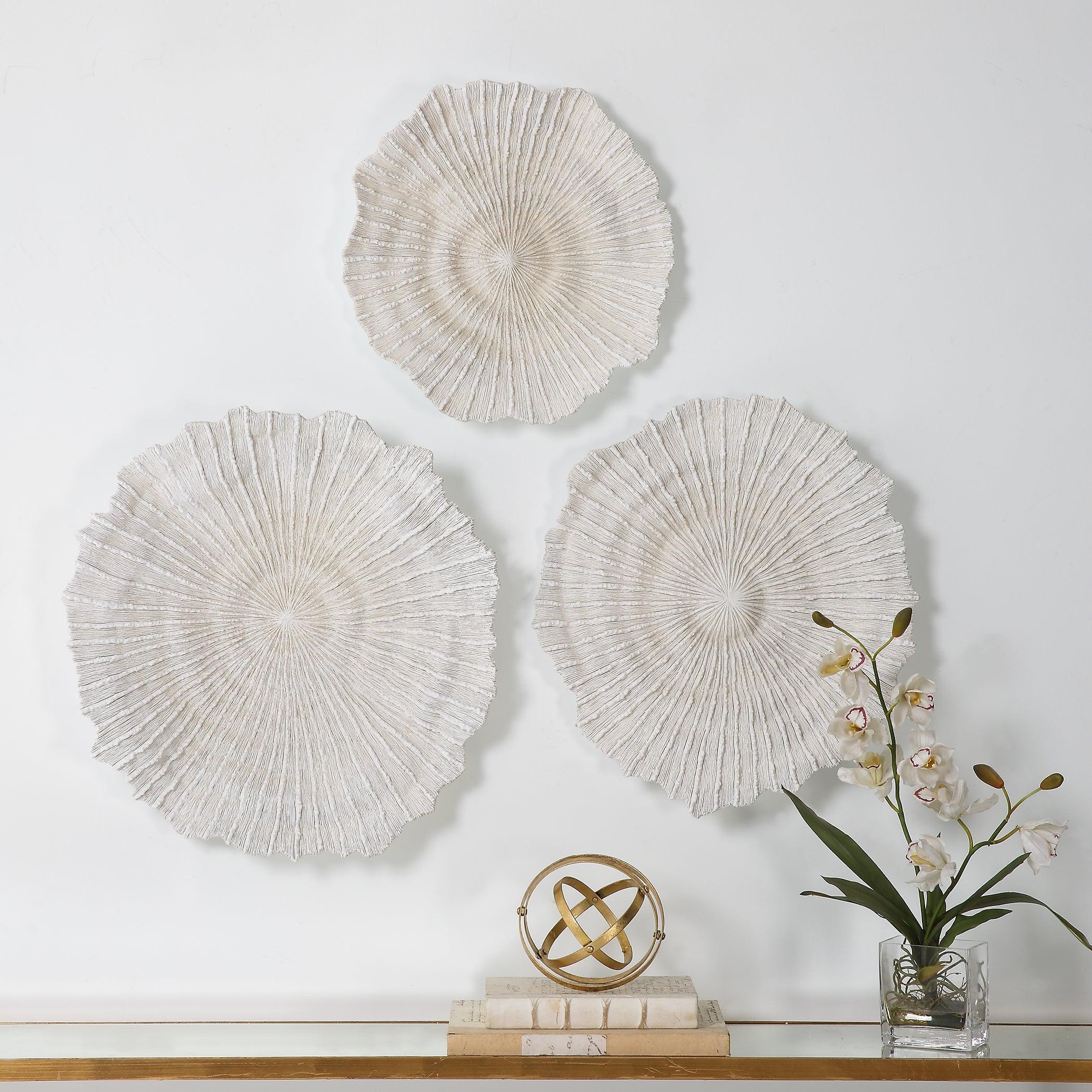 Ocean Gems Coral Wall Decor, Set/3 - Remutear