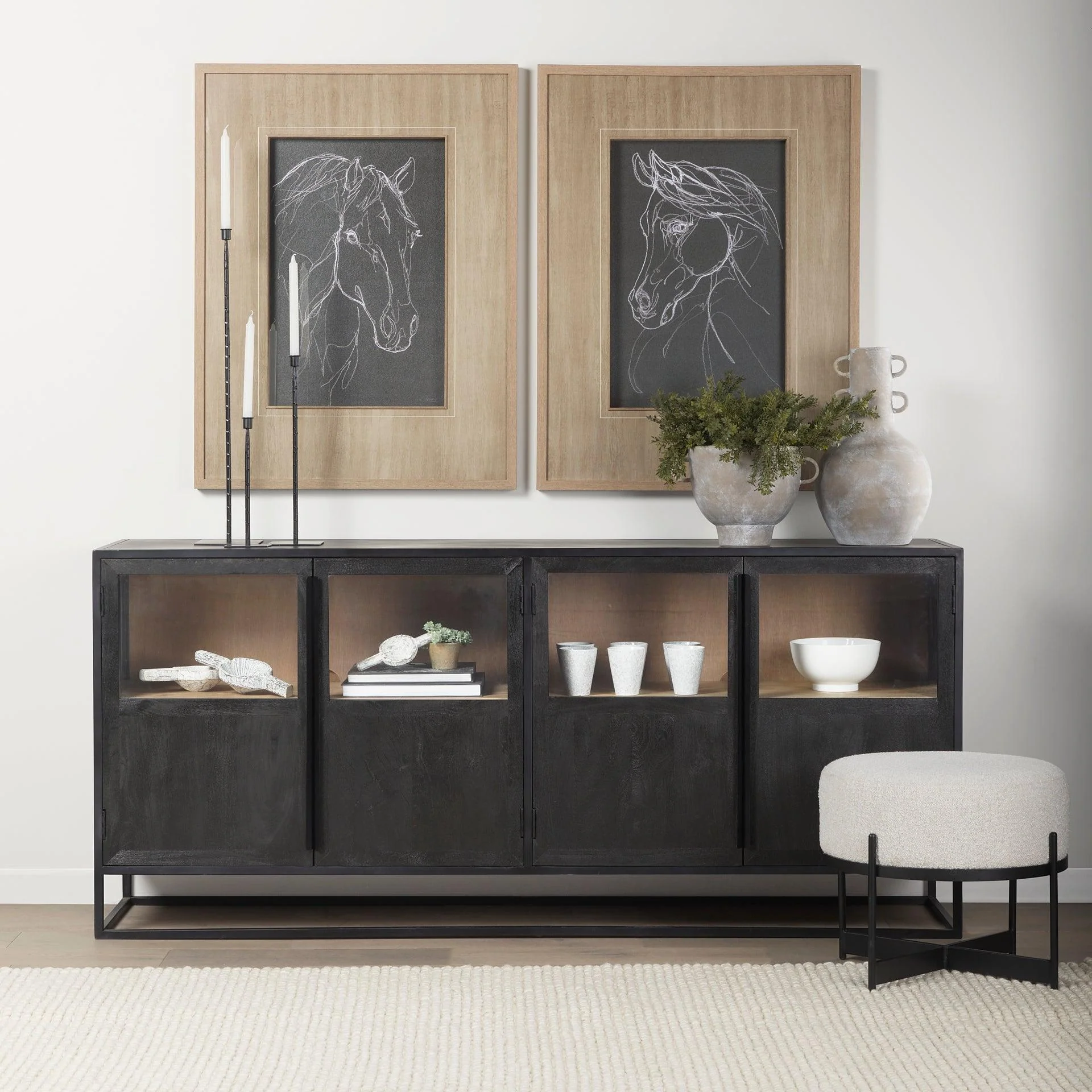 Sloan Metal Frame Sideboard - Remutear