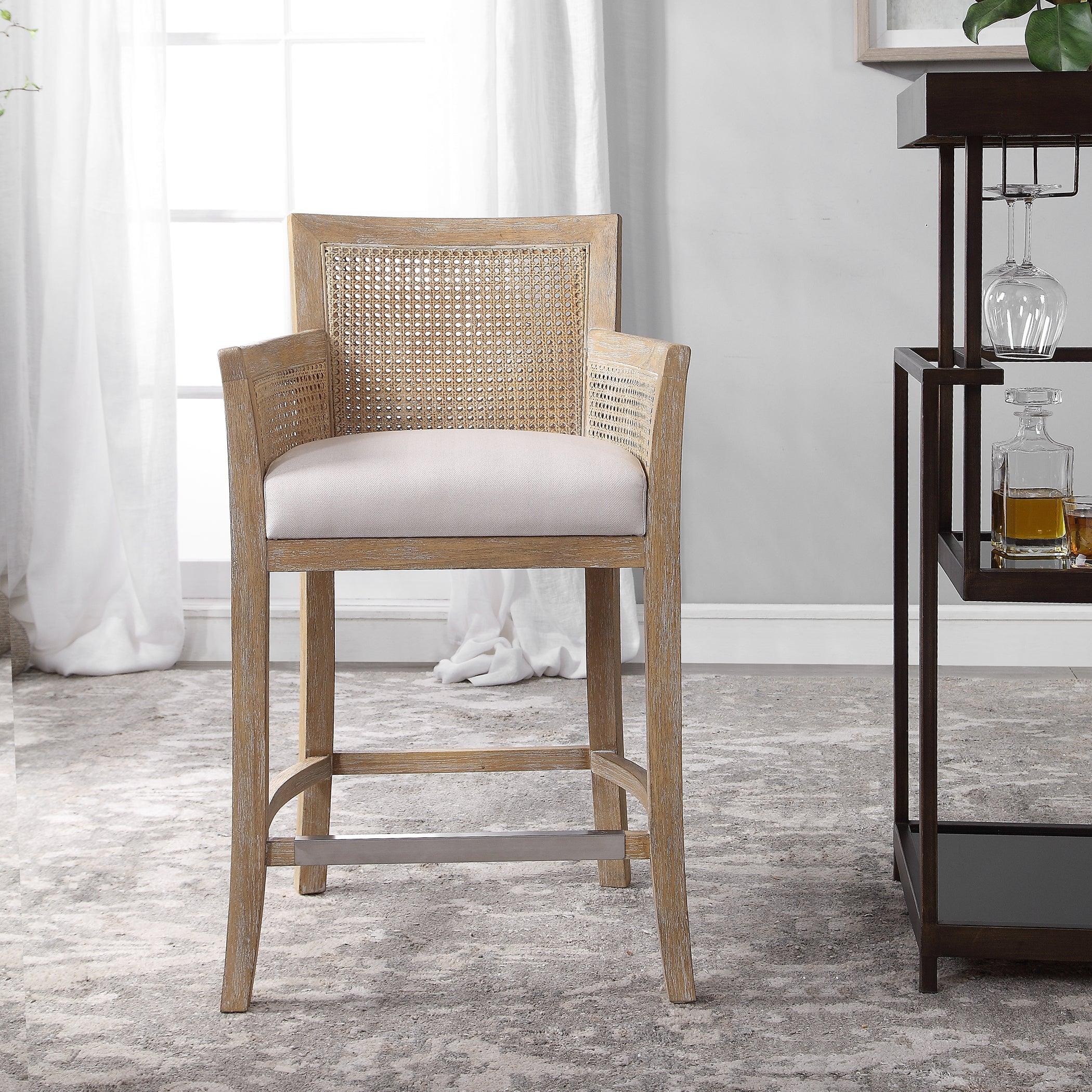 ENCORE COUNTER STOOL, NATURAL - Remutear
