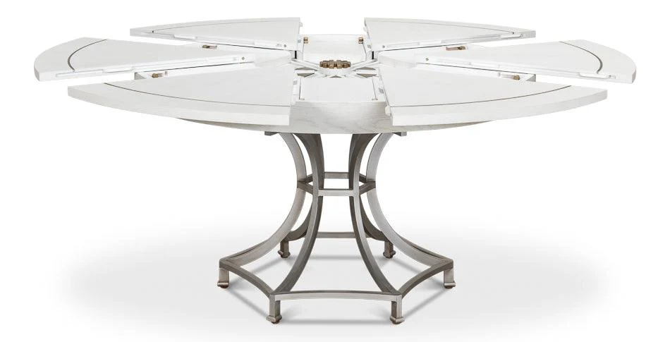 Sunset Jupe Dining Tbl Med Working White - Remutear