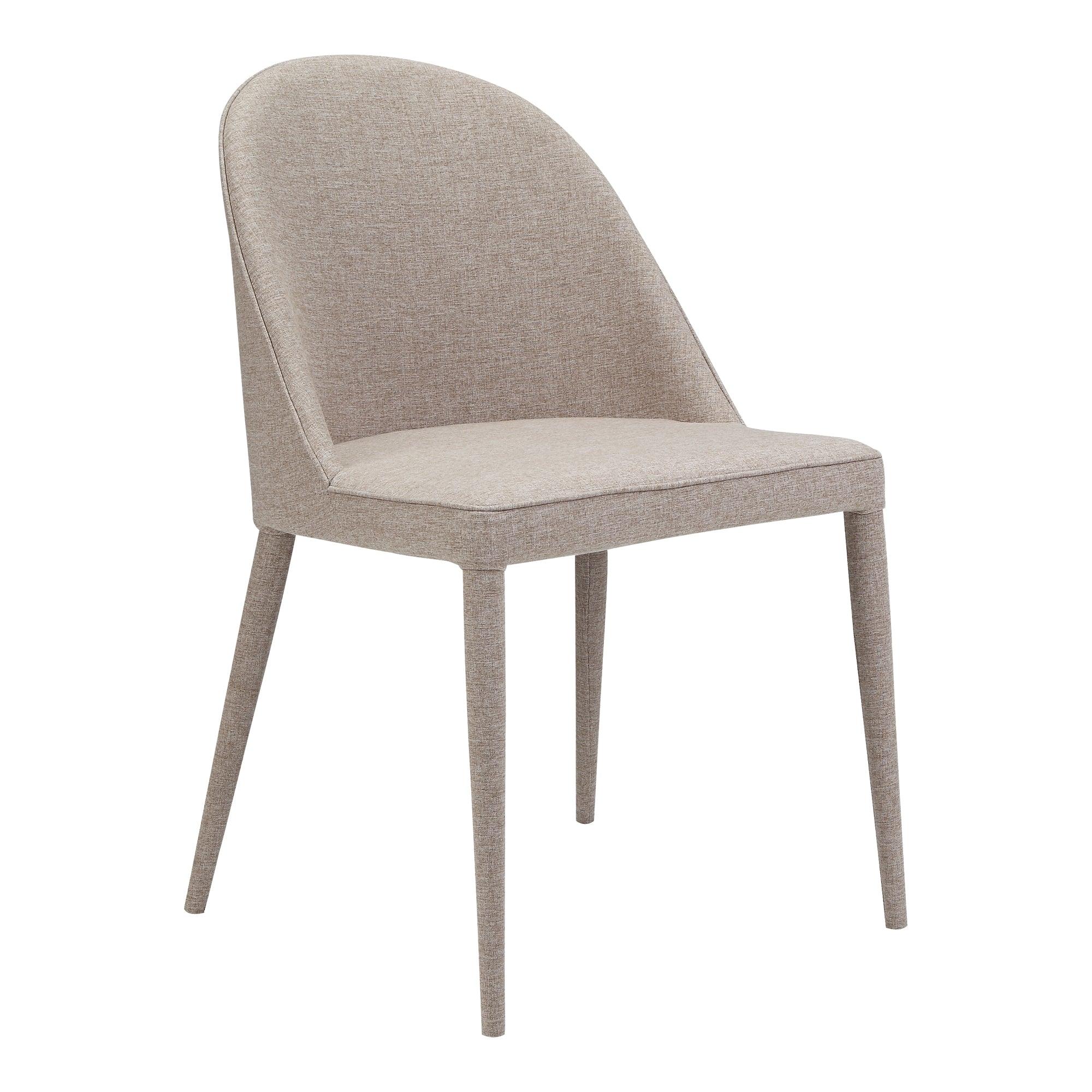 Burton Fabric Dining Chair Light Grey - Set Of Two - Remutear