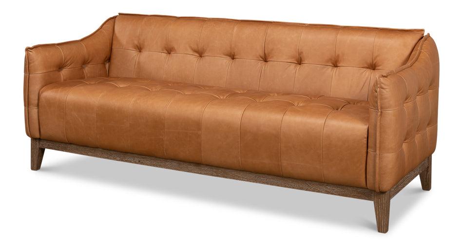Isaac Leather Sofa - Remutear