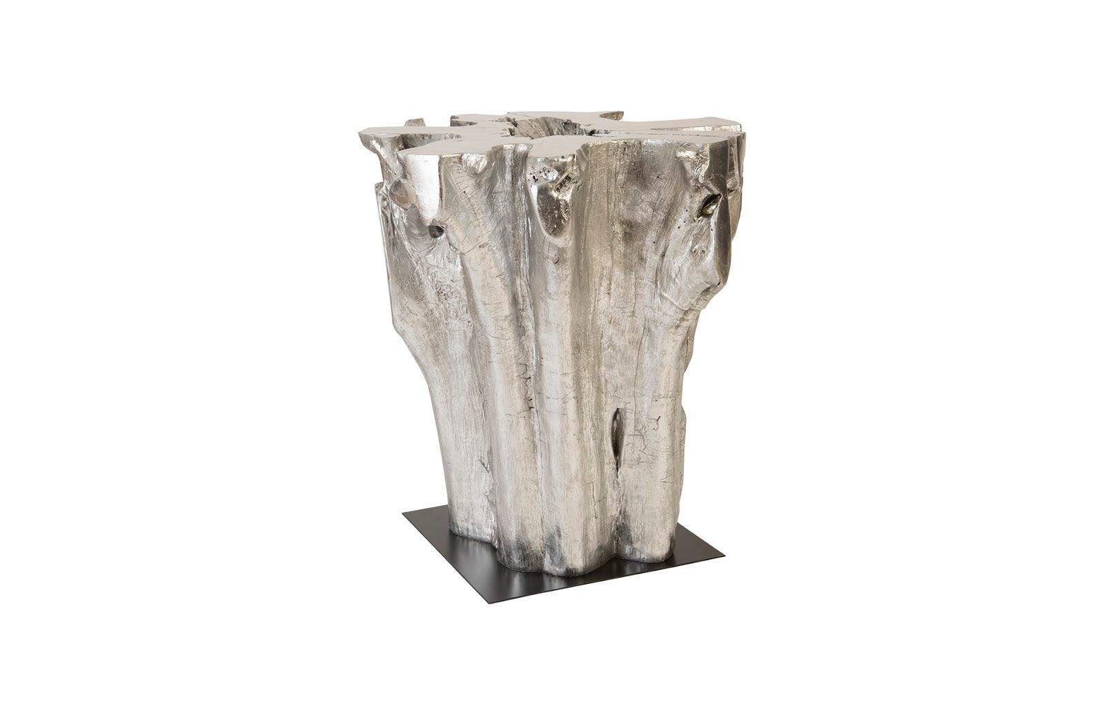 Freeform Bar Table, Silver Leaf - Remutear