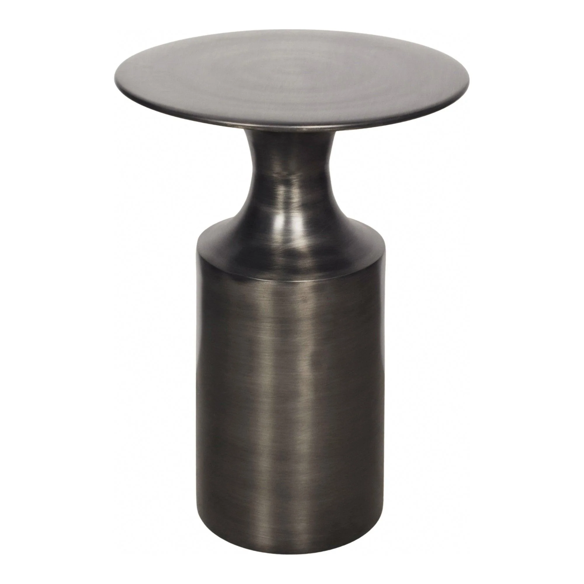 Rassa Polished Zinc Accent Table - Remutear