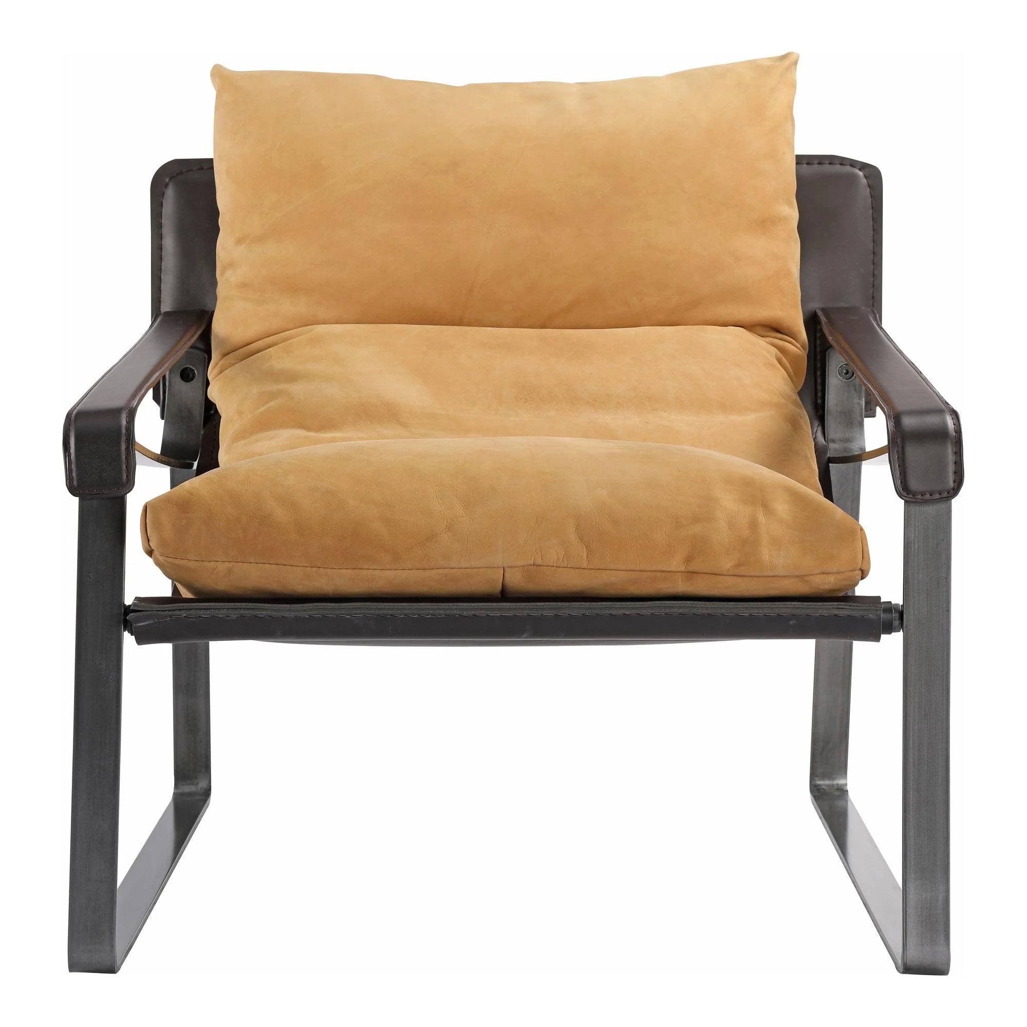 Connor Club Chair Sunbaked Tan Leather - Remutear
