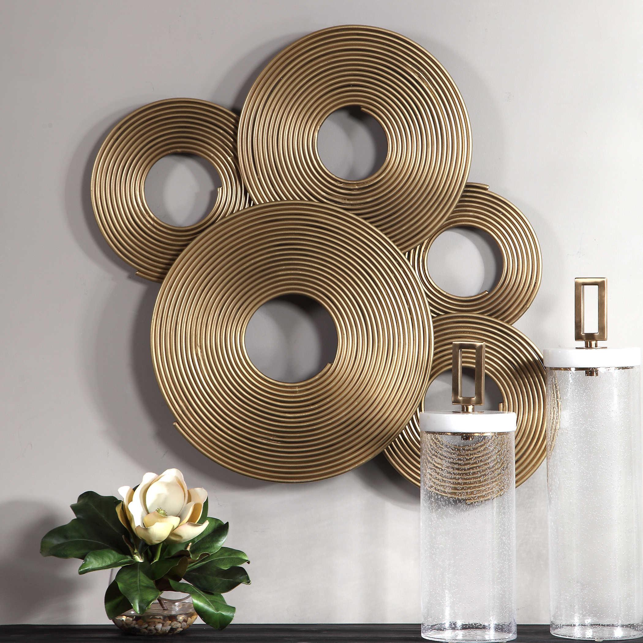 AHMET GOLD RINGS WALL DECOR - Remutear