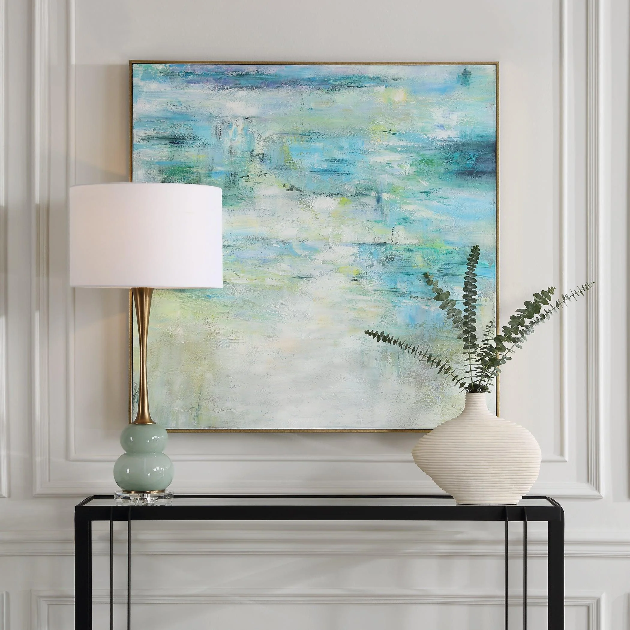 Blissful Hand Painted Abstract Art - Remutear
