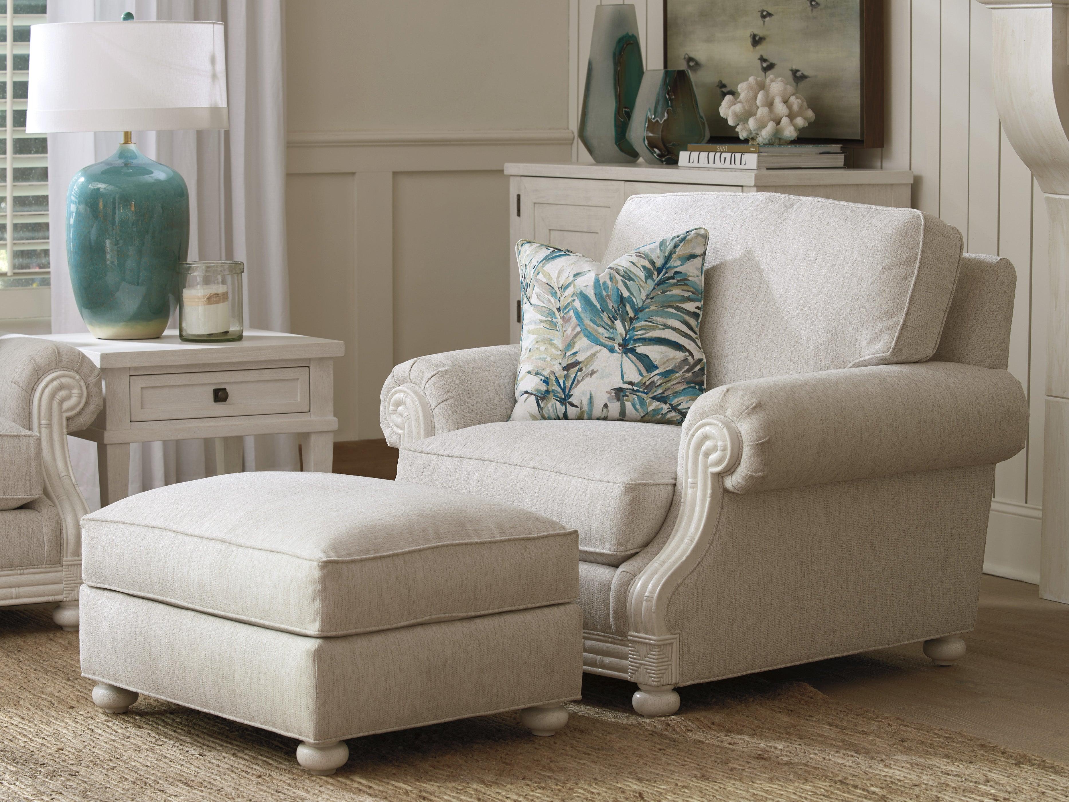 Ocean Breeze Coral Gables Ottoman - Remutear