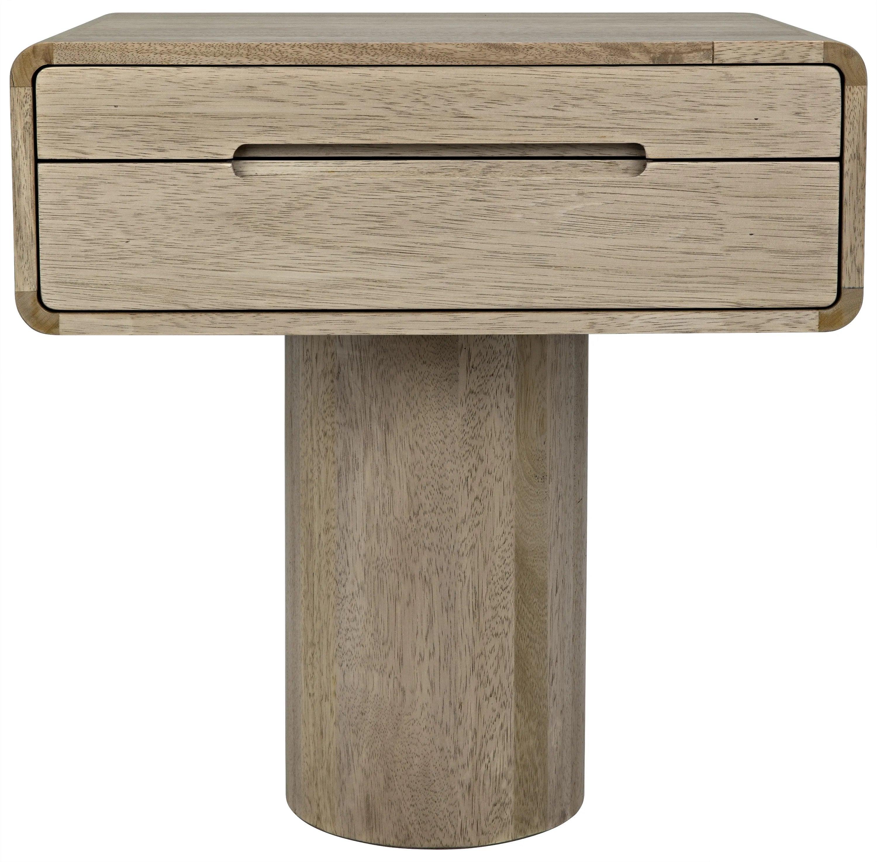 Langford Side Table, Washed Walnut - Remutear