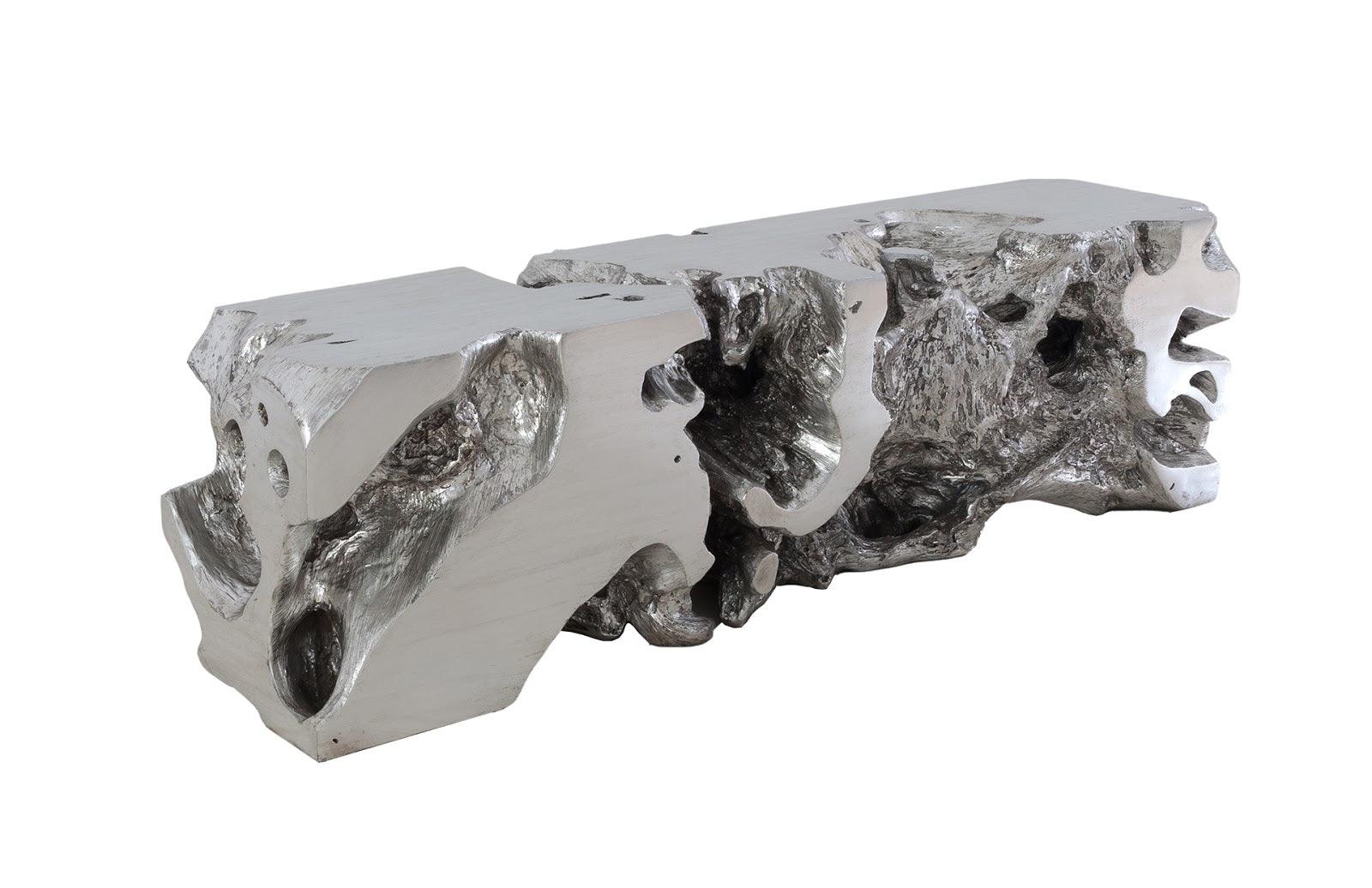 Freeform Bench, Silver Leaf - Remutear