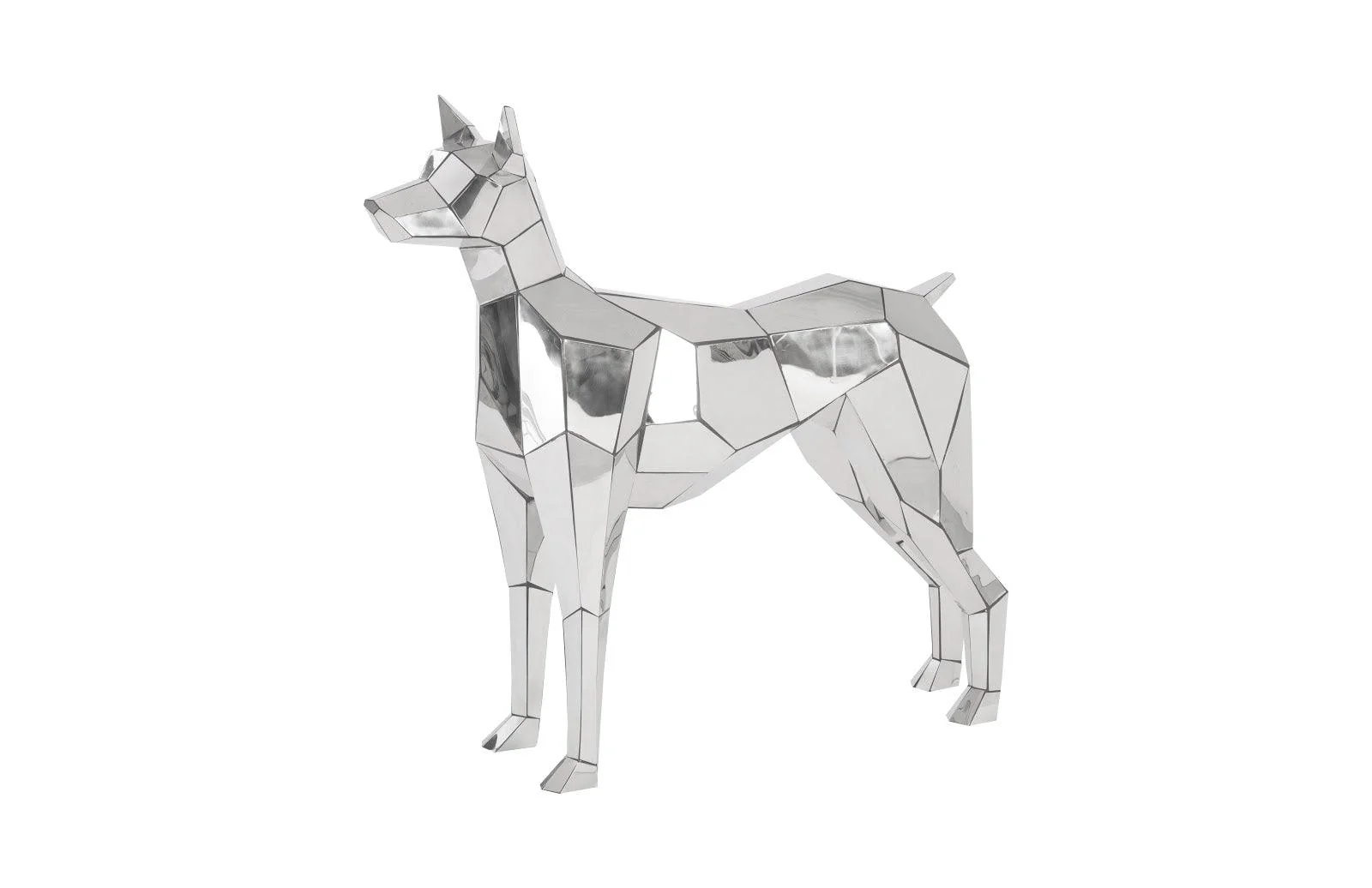 Crazy Cut Dog, Stainless Steel, Silver - Remutear