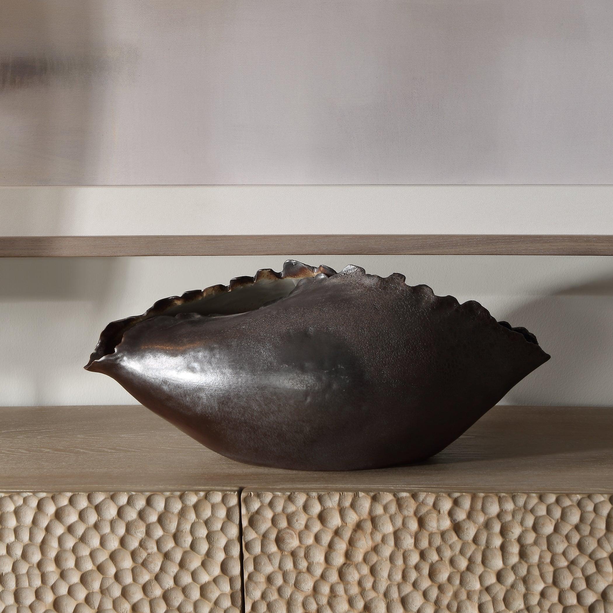 Blossom Bronzed Metallic Vase - Remutear