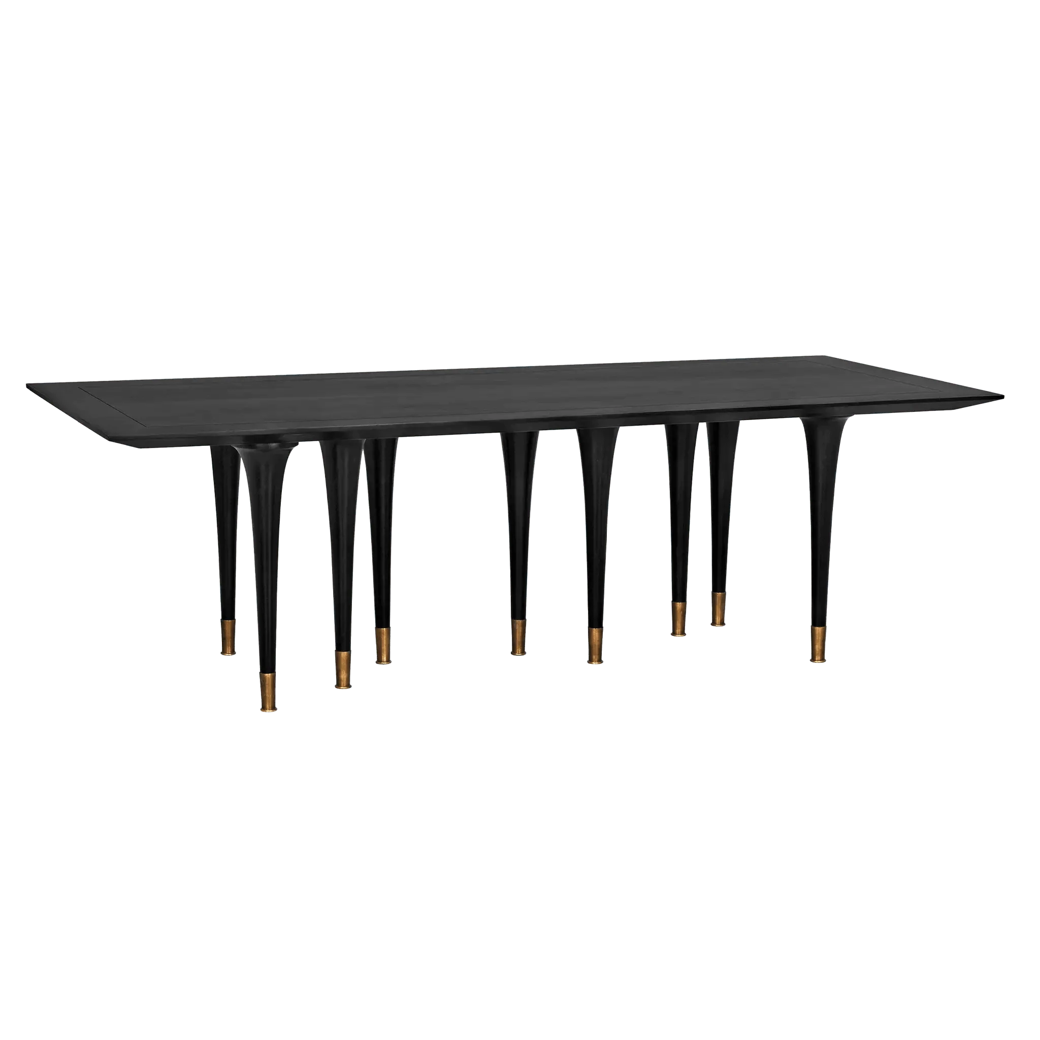 Romeo Dining Table, Hand Rubbed Black - Remutear