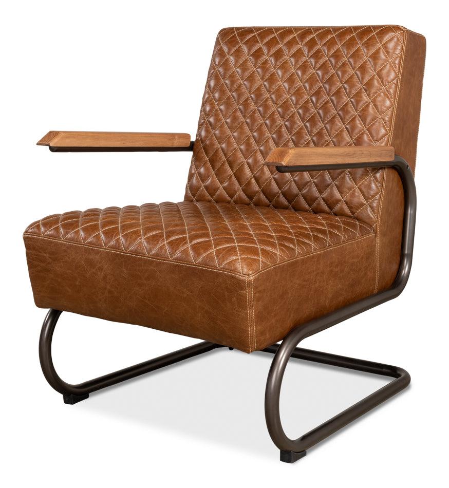 Beverly Hills Chair - Cuba Brown Leather - Remutear