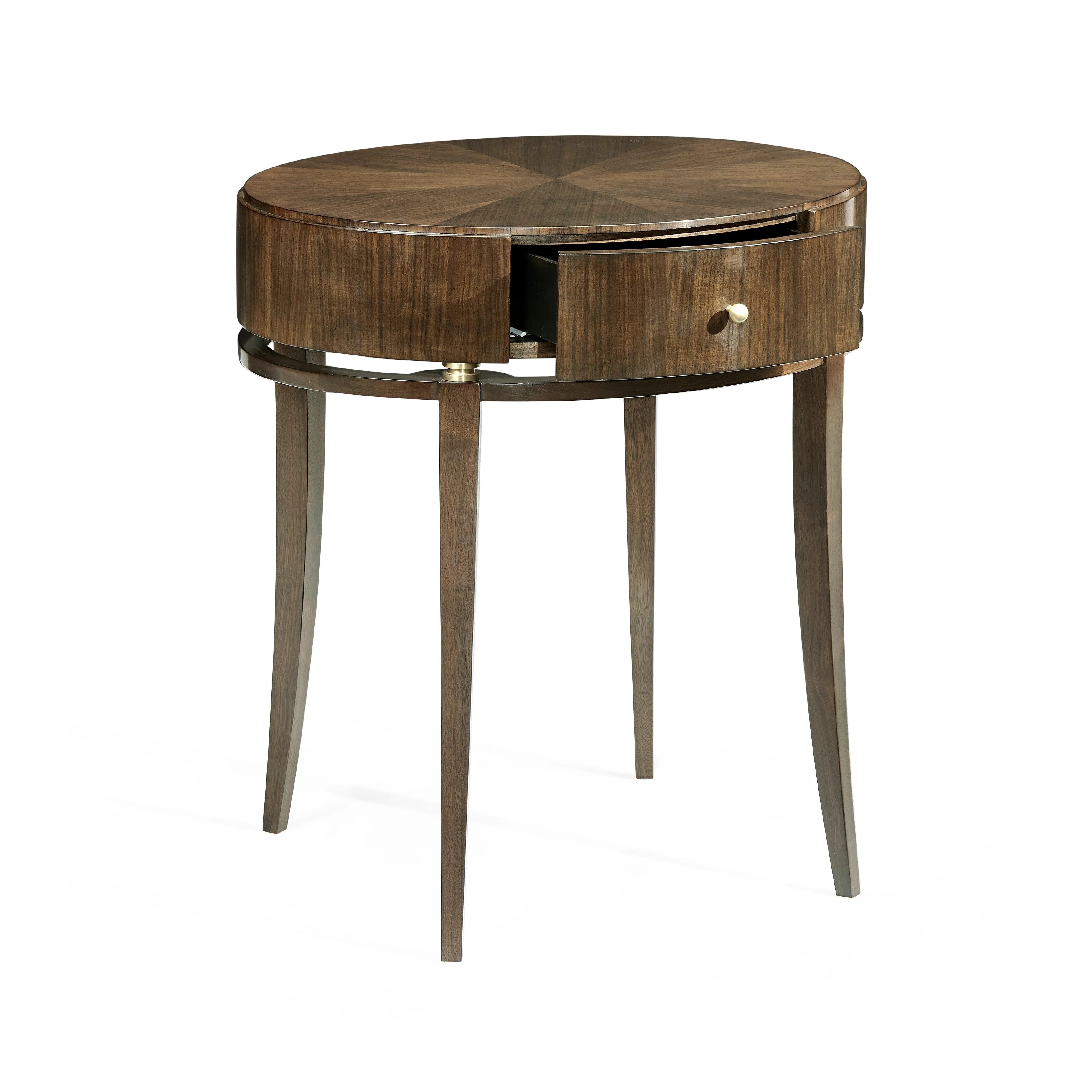 Berkley Oval Walnut Bedside Table - Remutear
