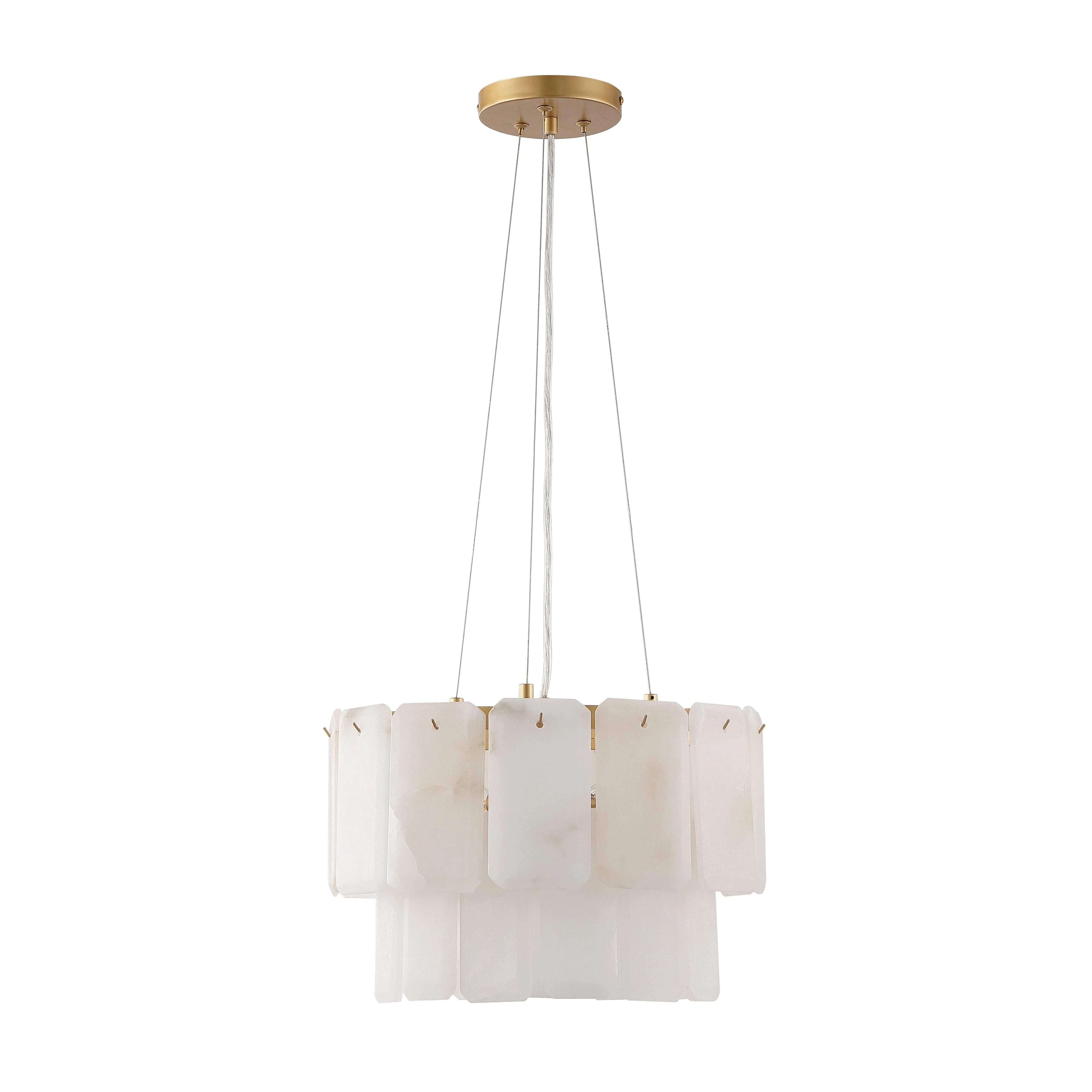 FERNANDEZ MARBLE 2 TIER CHANDELIER - Remutear