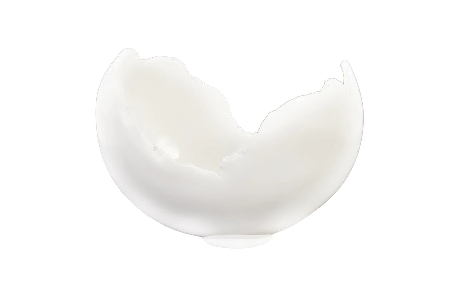 Burled Bowl, Glossy White - Remutear