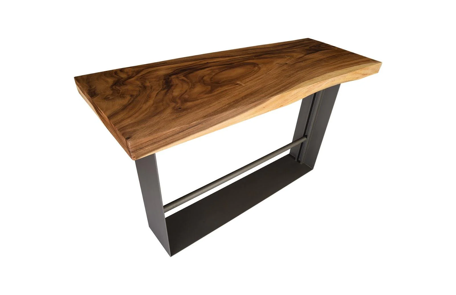 Iron Frame Bar Table, Natural - Remutear