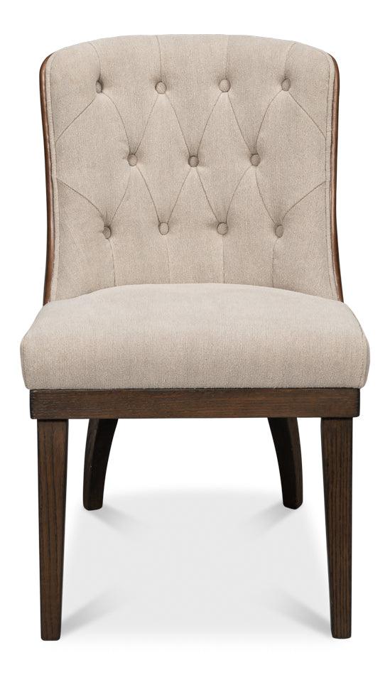 Lyra Side Chair - Fabric & Leather - Remutear