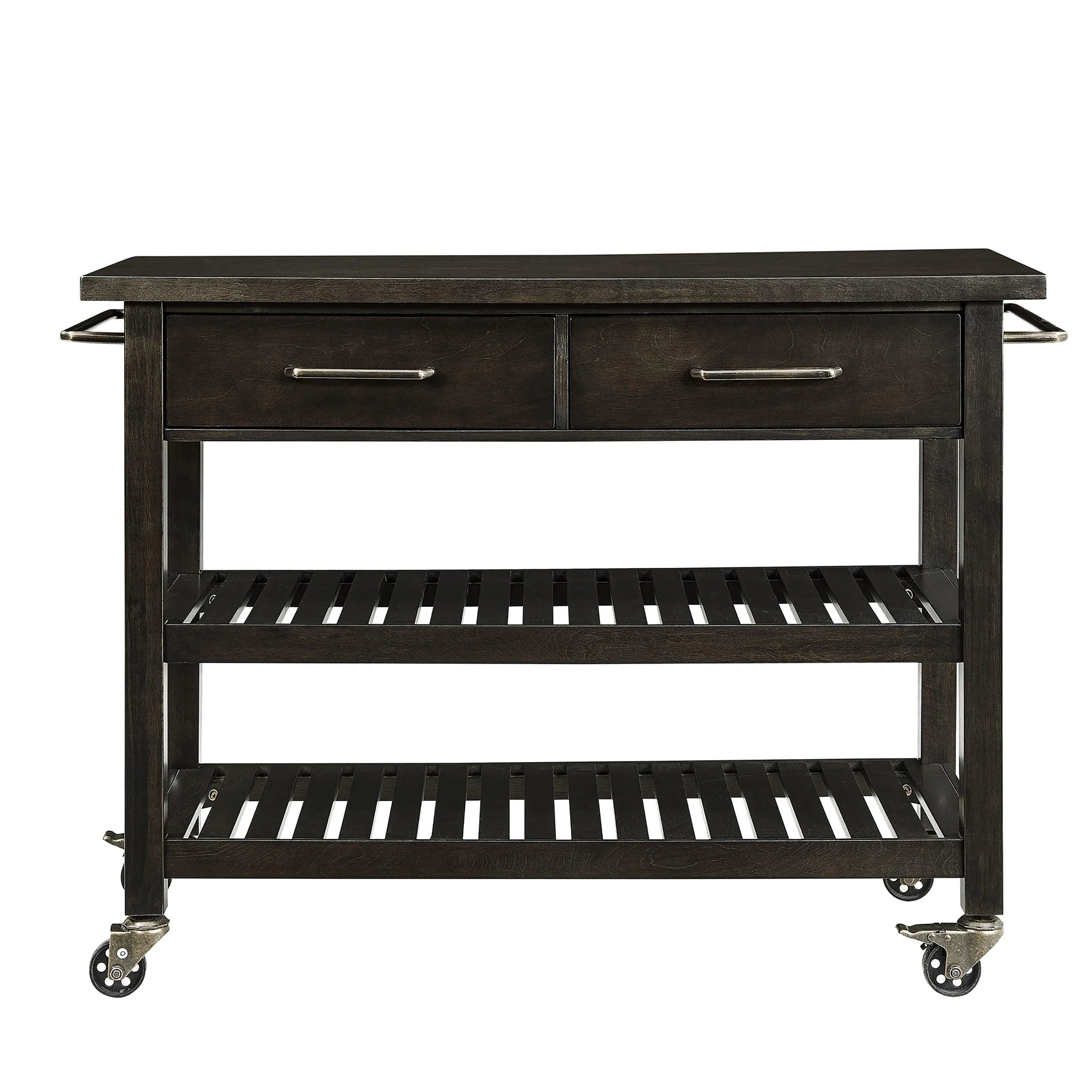 Holly & Martin Havelock Farmhouse Rolling Kitchen Island - Remutear