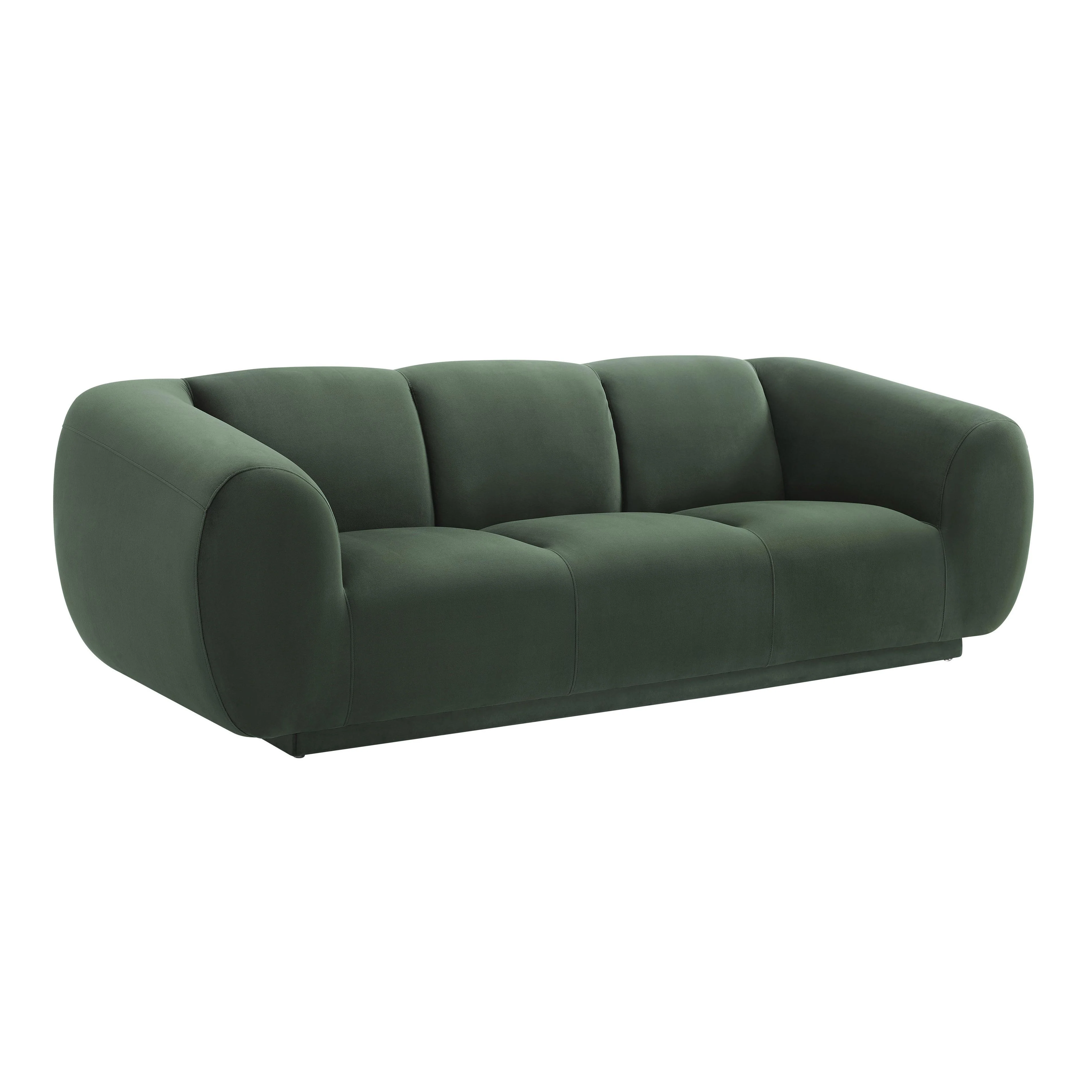 Emmet Forest Green Velvet Sofa - Remutear