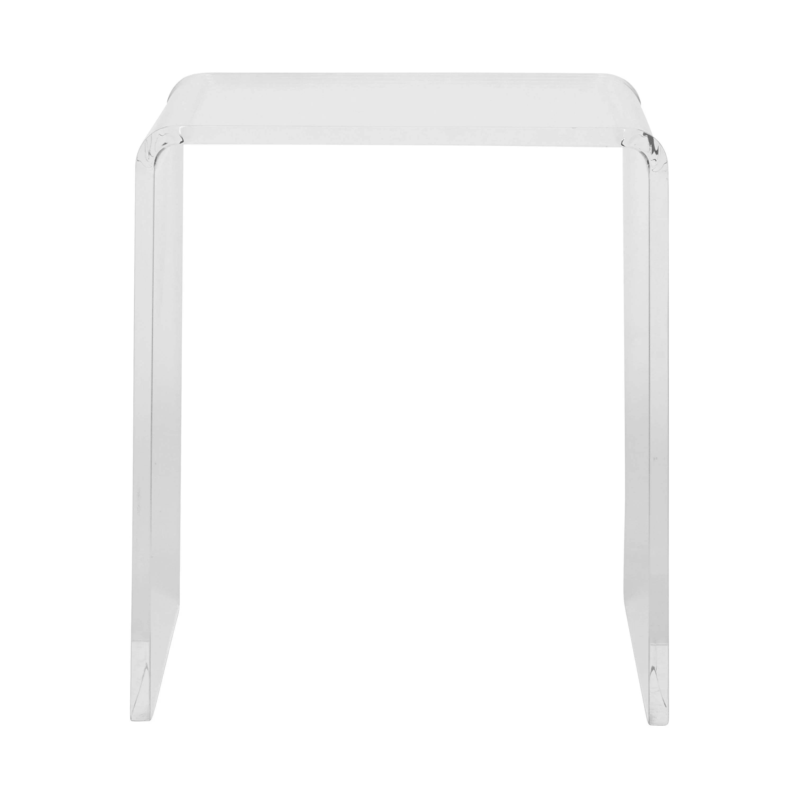Veobreen Side Table in Clear Acyrlic - Remutear